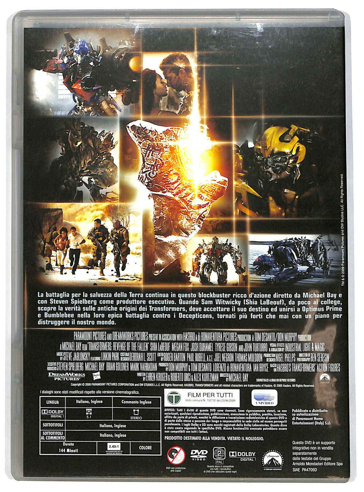 EBOND Transformers - La Vendetta Del Caduto DVD  Editoriale D599962