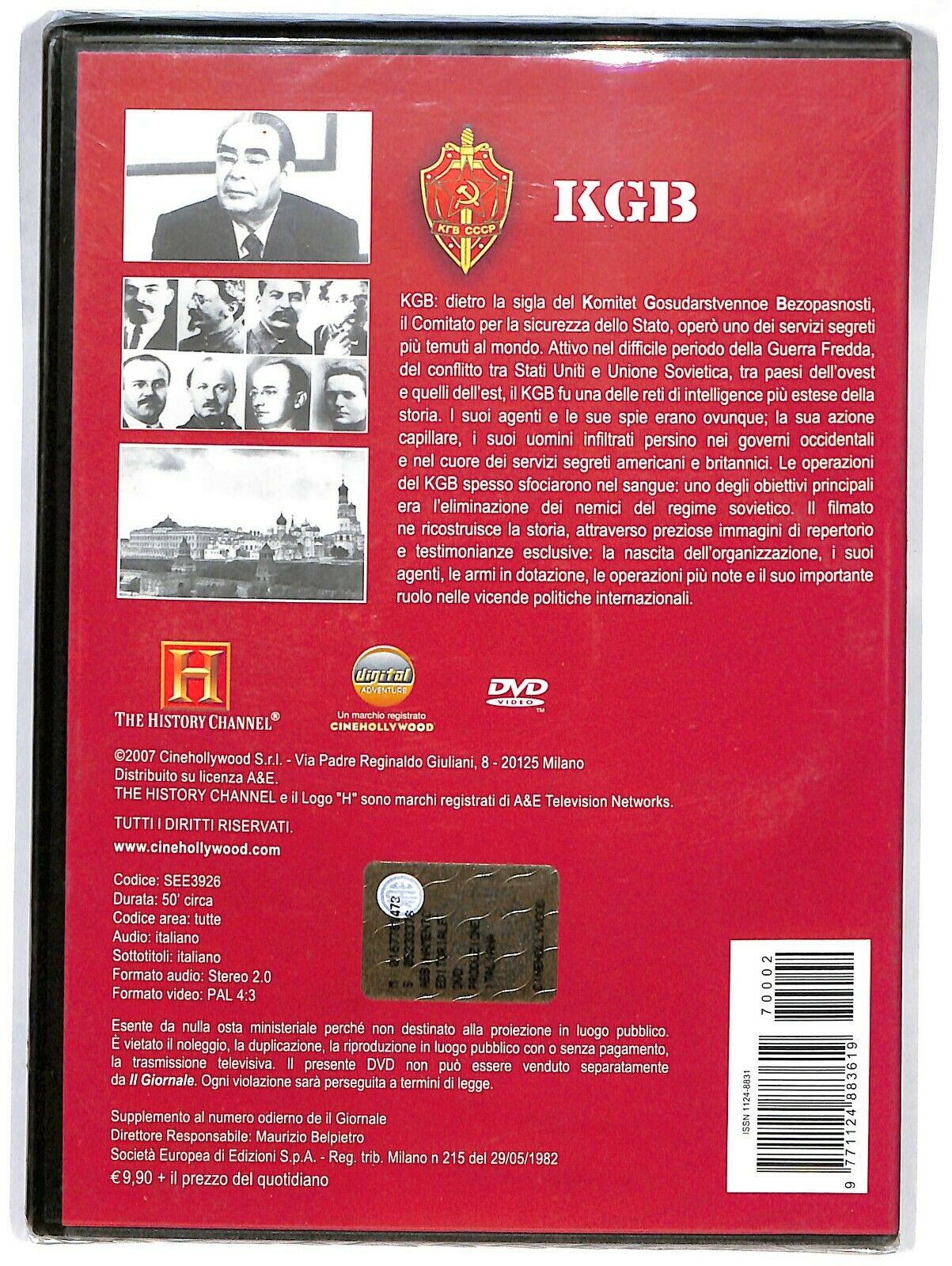 EBOND Intelligence Storia Dei Servizi Segreti Kgb Vol 2 DVD Editoriale D600401