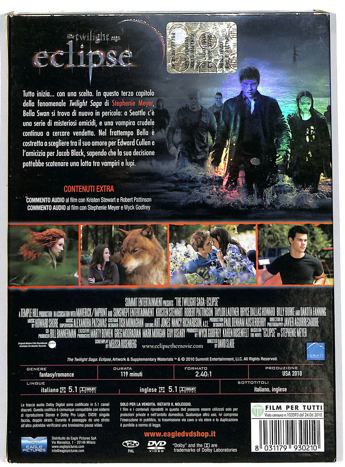 EBOND  The Twilight Saga Eclipse DVD Slipcase D600831