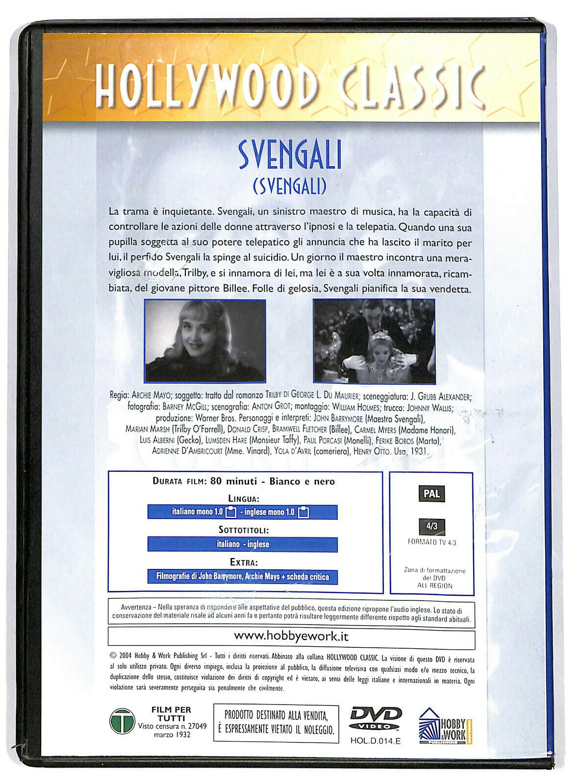 EBOND  Svengali DVD  Editoriale D601353
