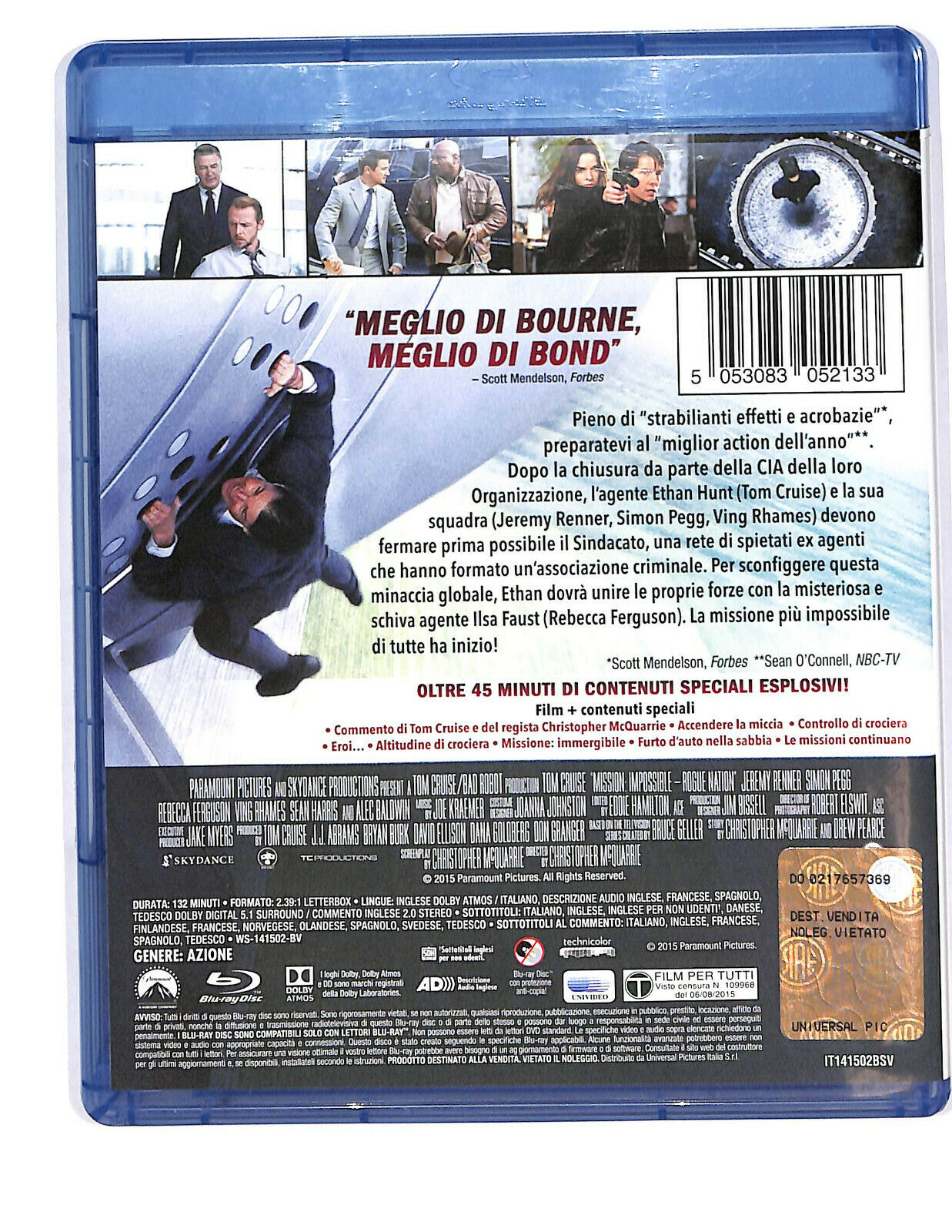 EBOND  Mission: Impossible. Rogue Nation BLURAY D601608