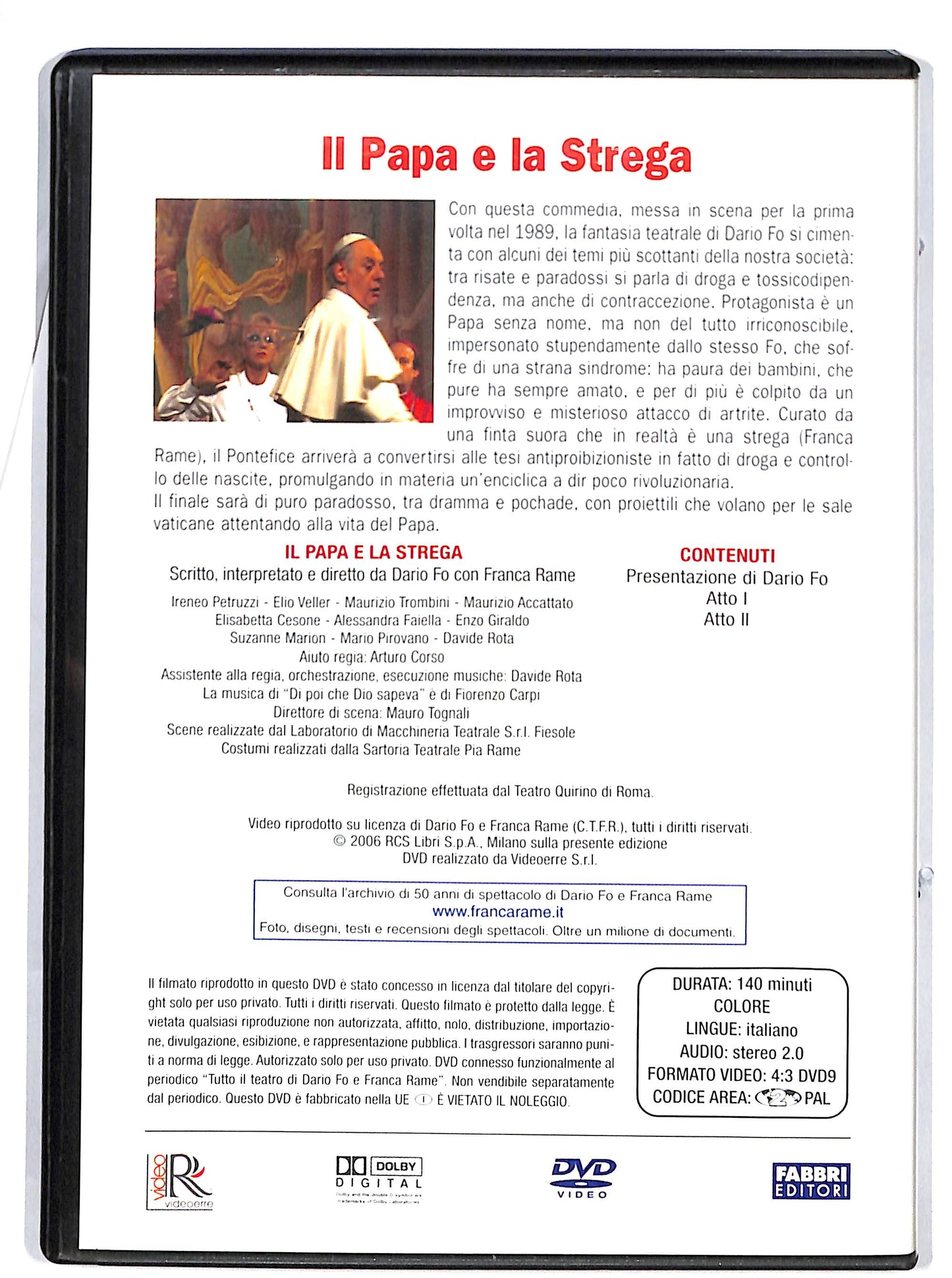 EBOND Il Papa E La Strega DVD D602602