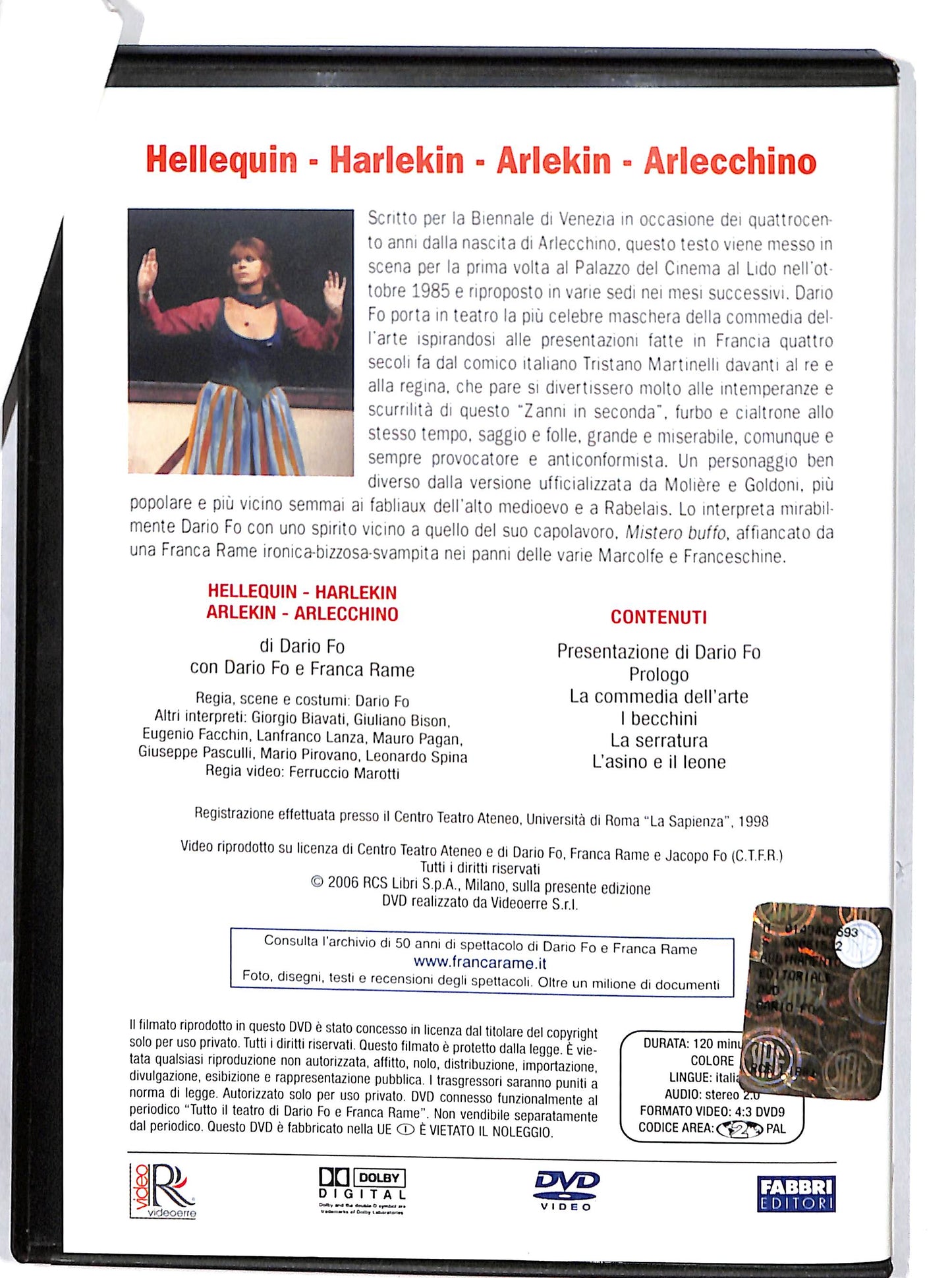 EBOND Arlecchino DVD D602639