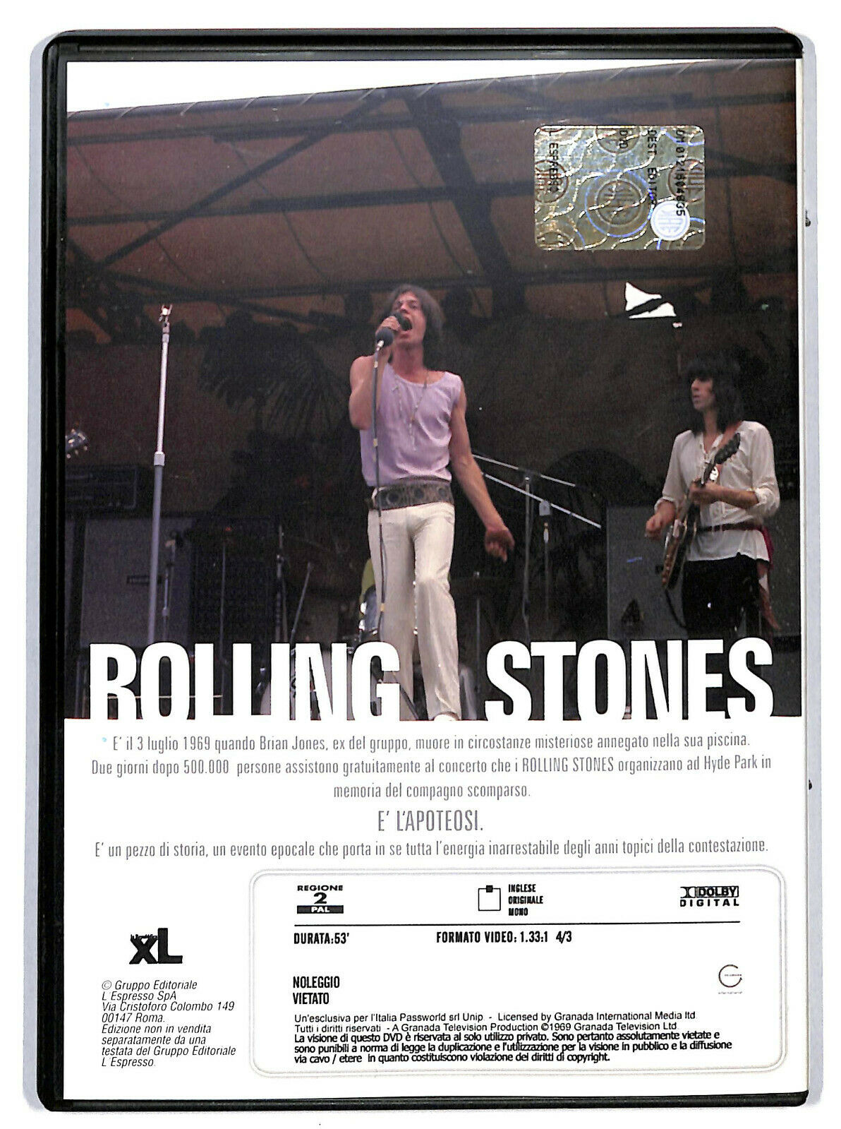 EBOND The Rolling Stones:the Stones In The Park  DVD  Editoriale D603255