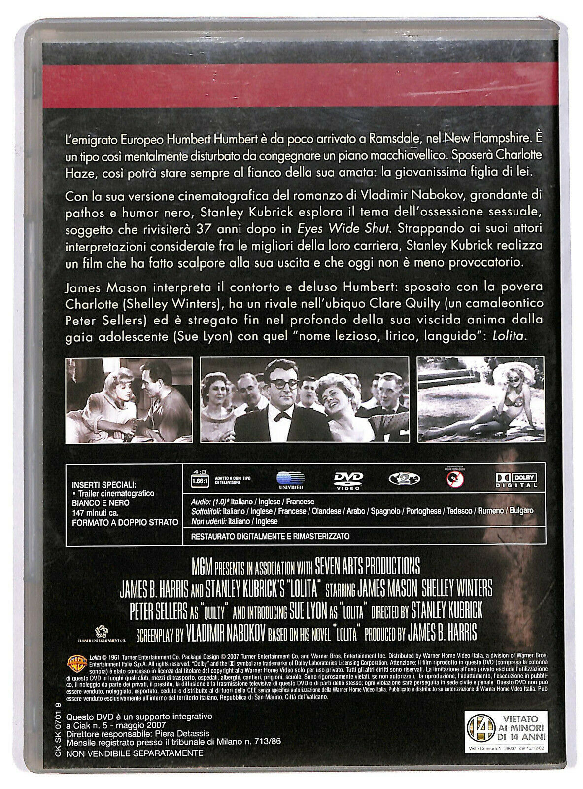 EBOND Lolita  DVD  Editoriale D603324