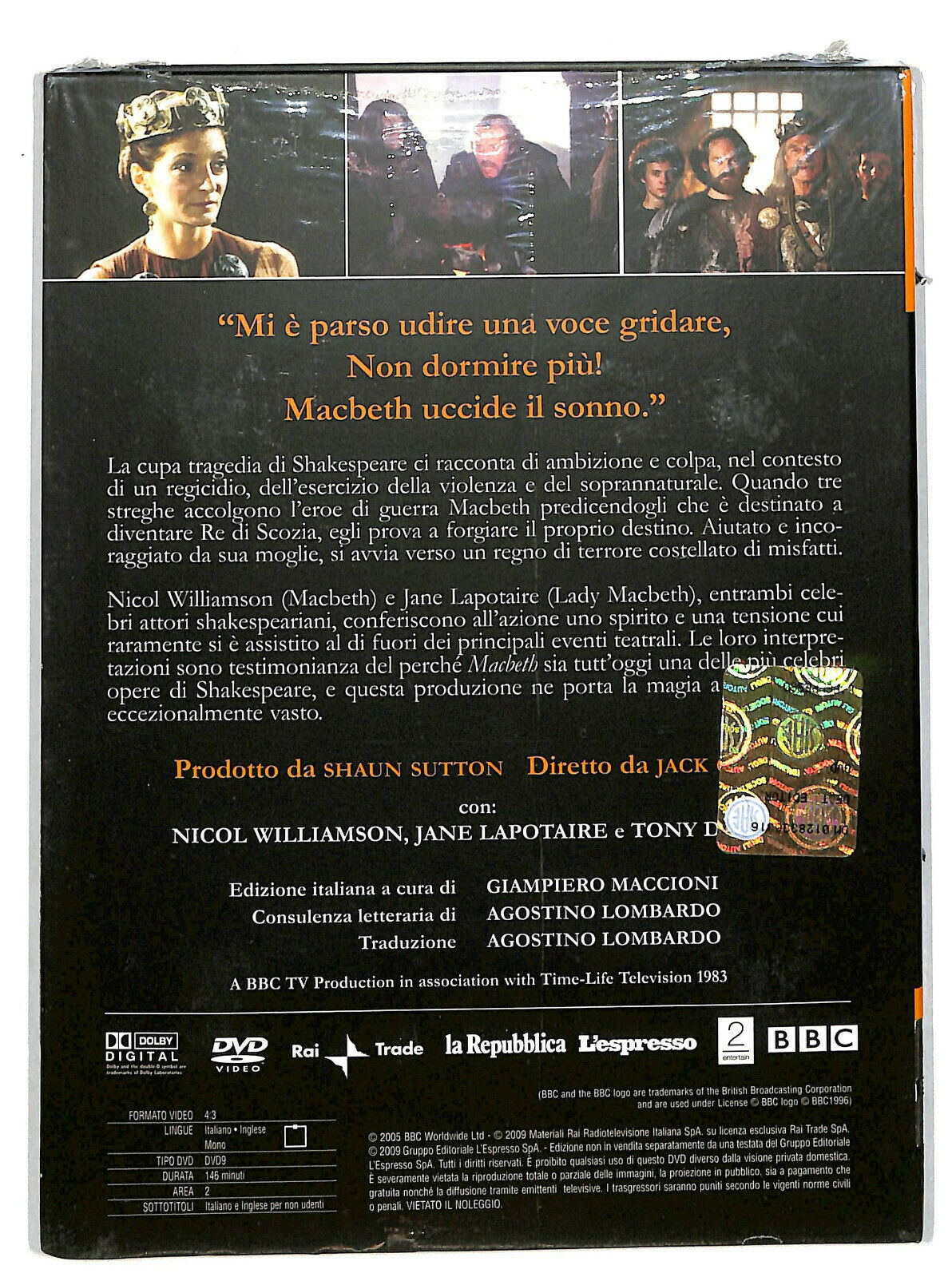 EBOND Macbeth  DVD  Editoriale D603404