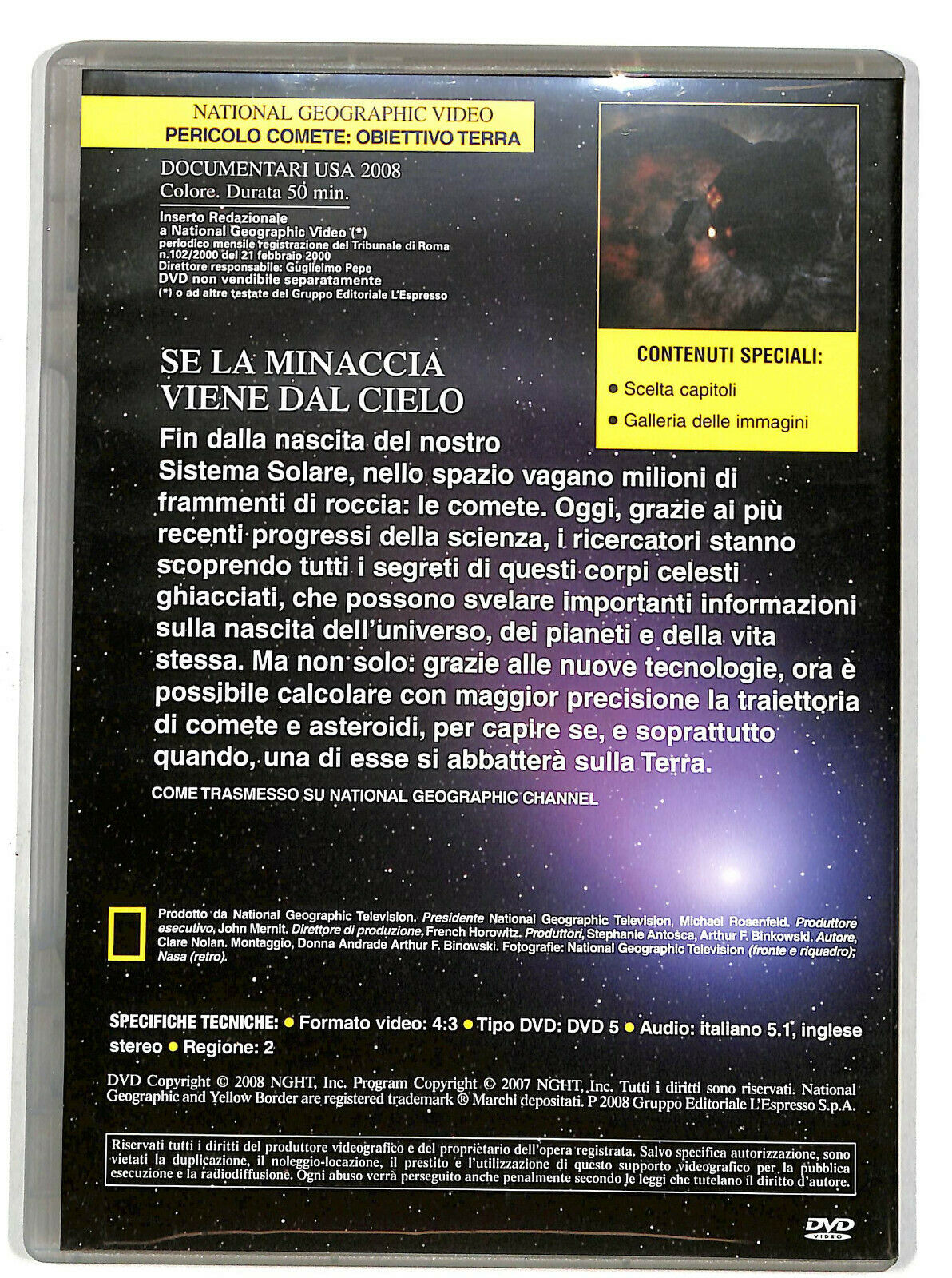 EBOND  Pericolo Comete : Obiettivo Terra DVD  Editoriale D603453