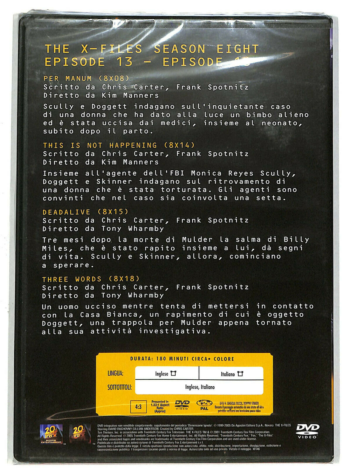 EBOND The X Files Collection Stagione 8 Voulume 4  DVD  Editoriale D603458