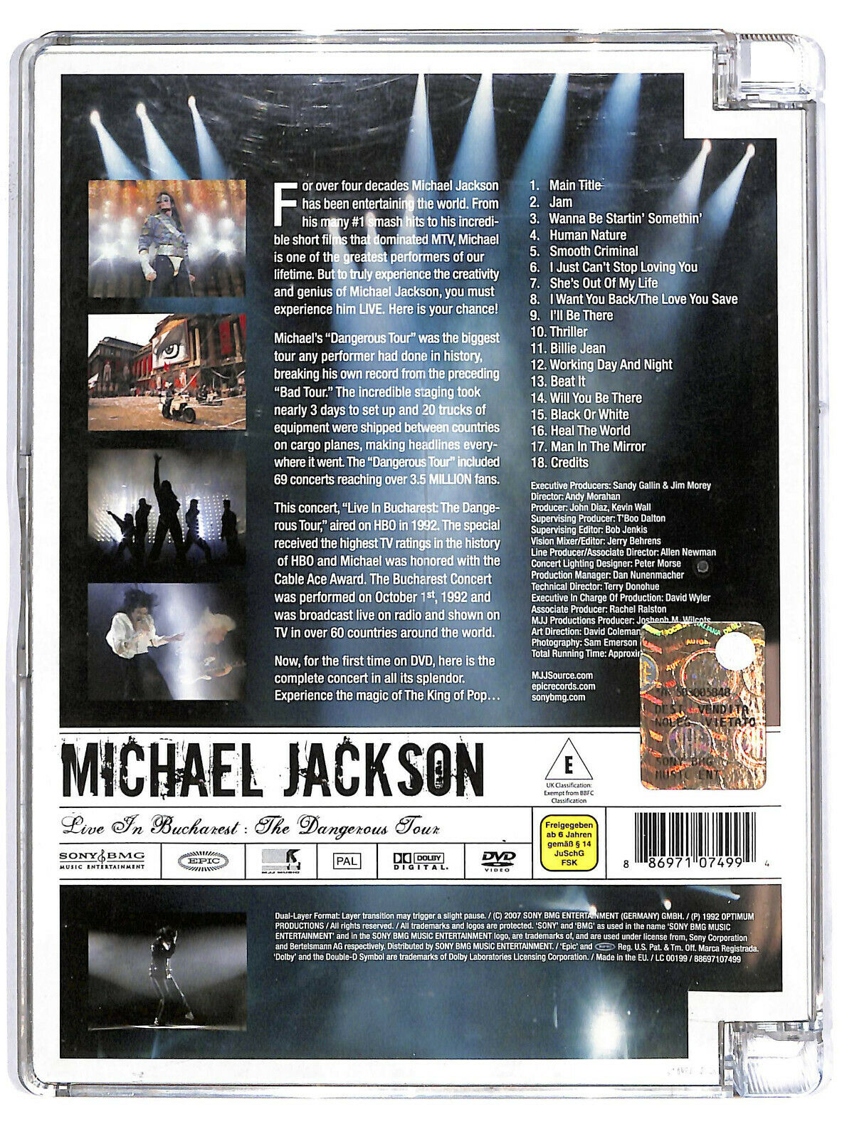 EBOND Michael Jackson - Live In Bucharest: The Dangerous Tour DVD Sjb D603607