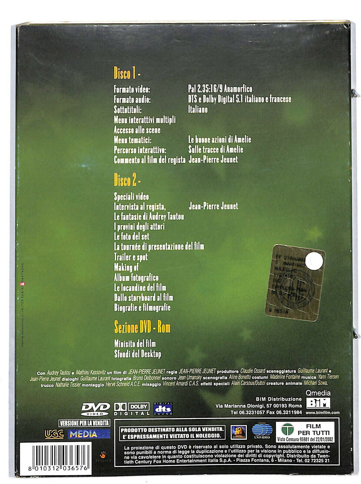 EBOND Il Favoloso Mondo Di Amelie (2 DVD)  DVD D603715