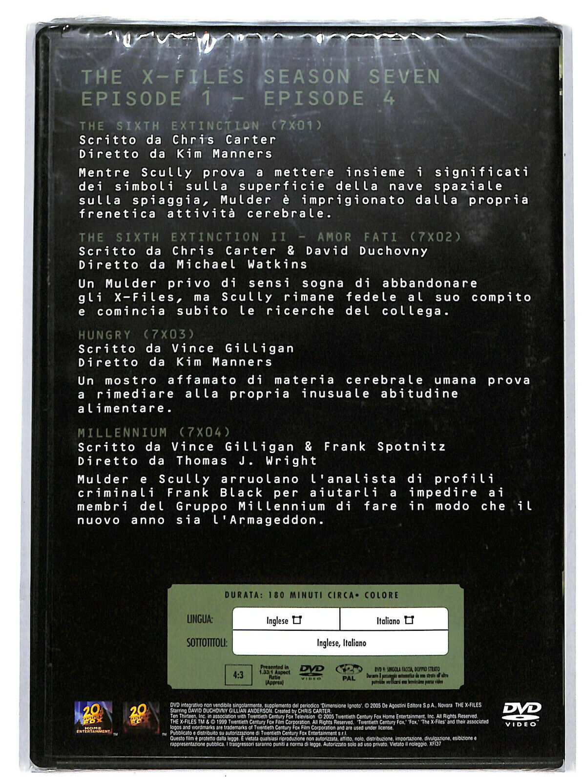 EBOND The x Files - Season Seven Vol.1  DVD  Editoriale D603723