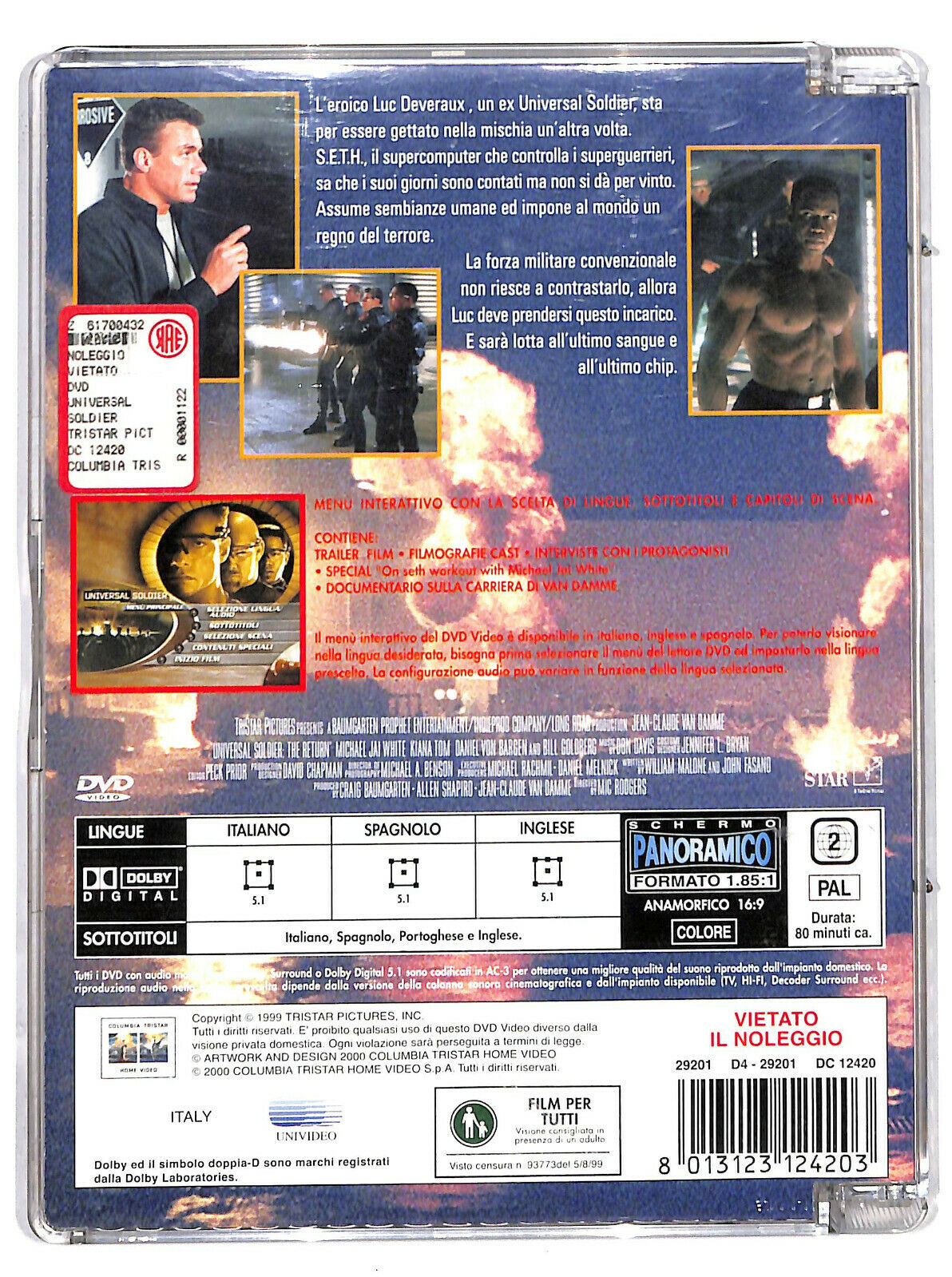 EBOND Universal Soldier - The Return   DVD  Sjb D604250