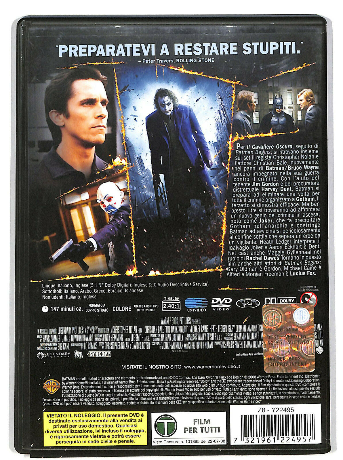 EBOND Il Cavaliere Oscuro  DVD D605212