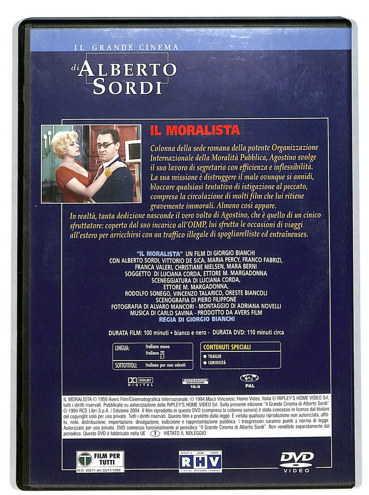 EBOND Il Moralista  DVD  Editoriale D605257