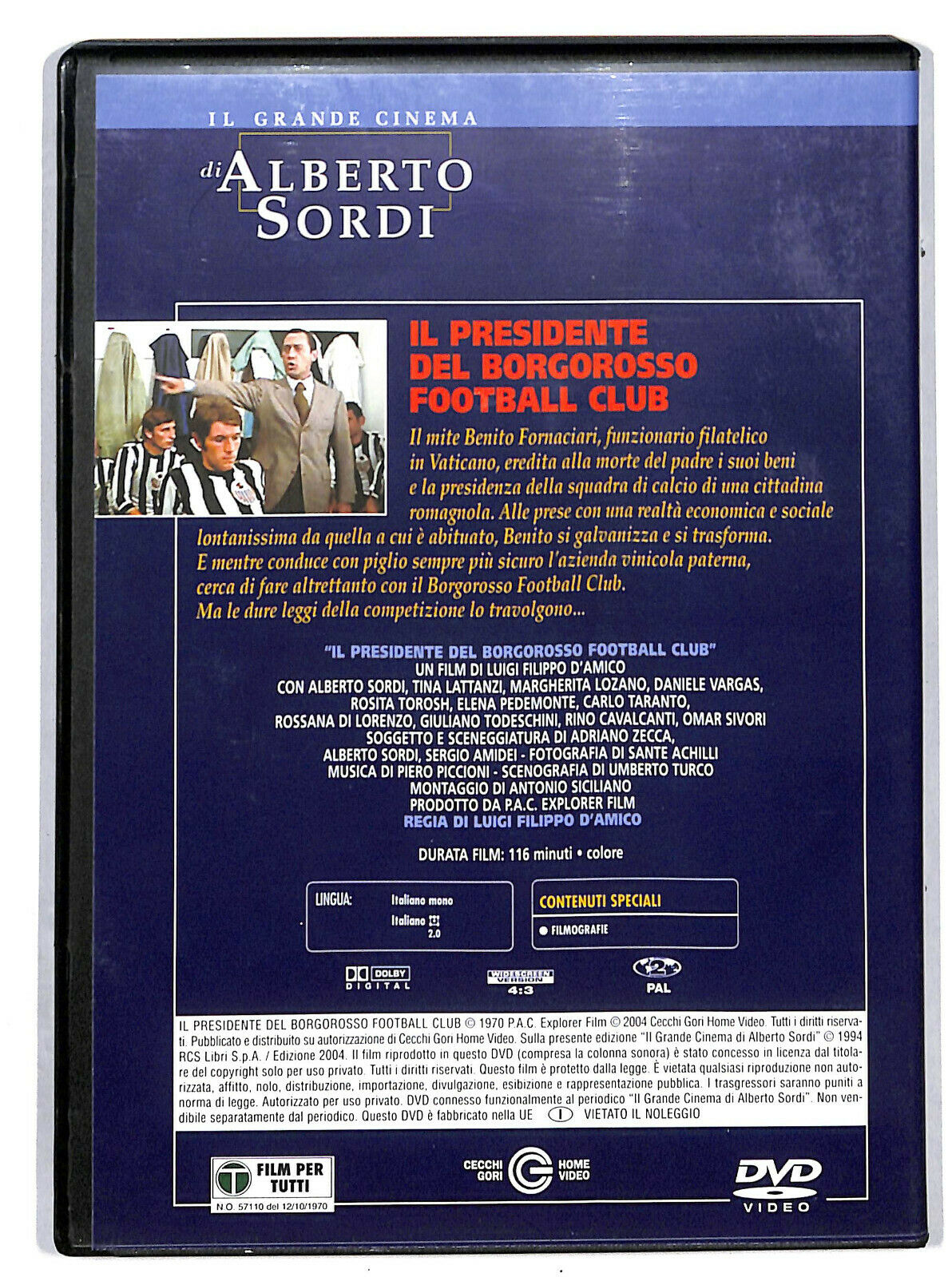 EBOND Il Presidente Del Borgorosso Football Club  DVD D605350