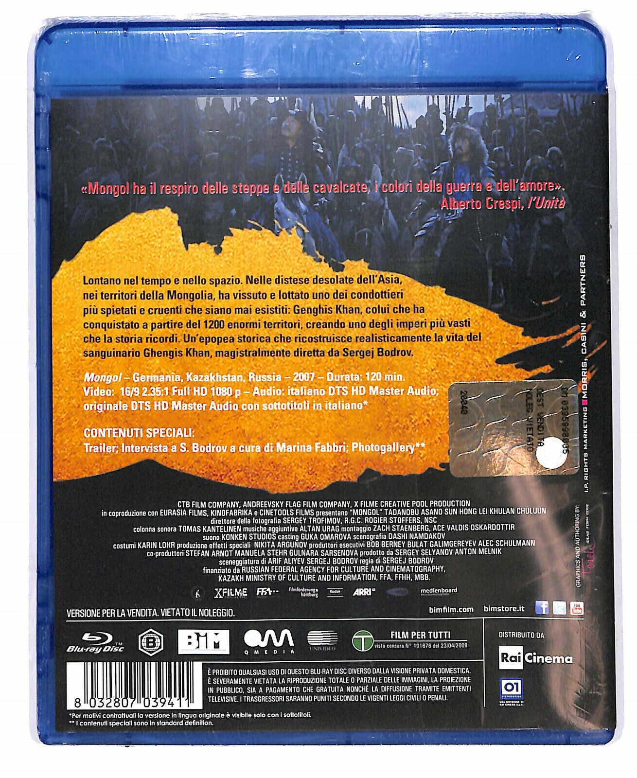 EBOND  Mongol - La Vera Storia Di Genghis Khan  BLURAY D606503