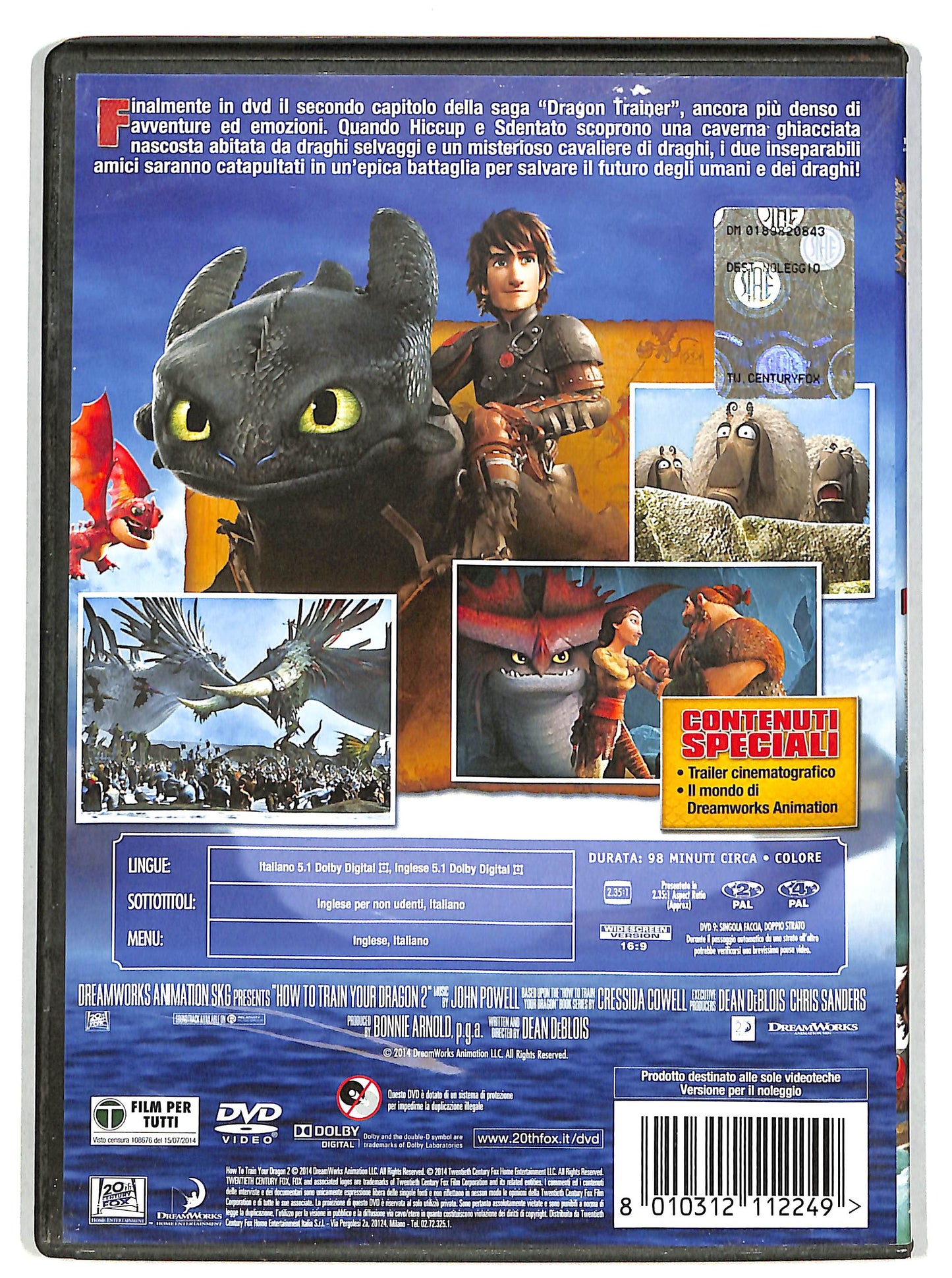 EBOND Dragon Trainer 2 DVD  Ex Noleggio D607152