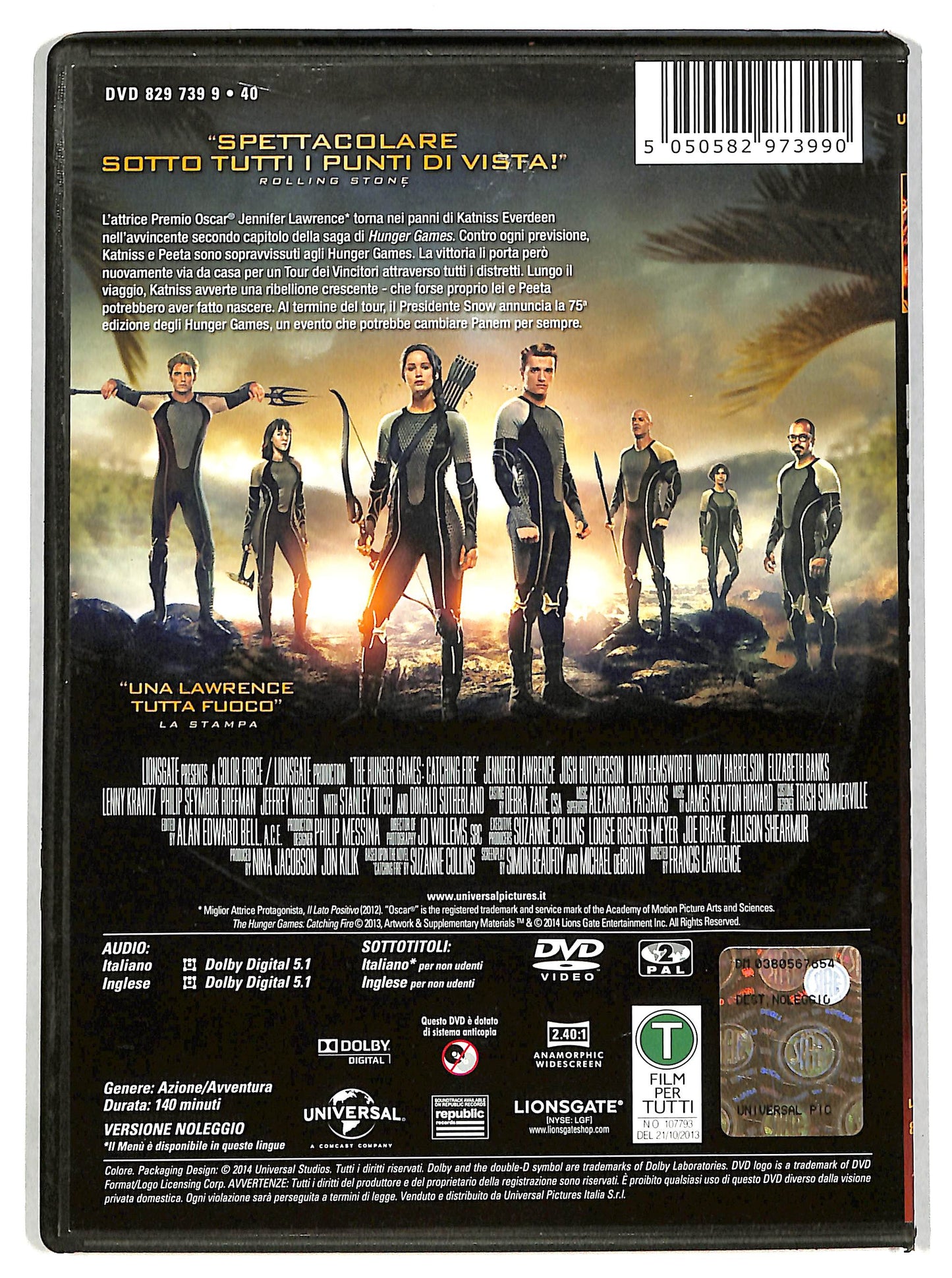EBOND Hunger Games - La Ragazza di Fuoco  Ex Noleggio DVD D607421