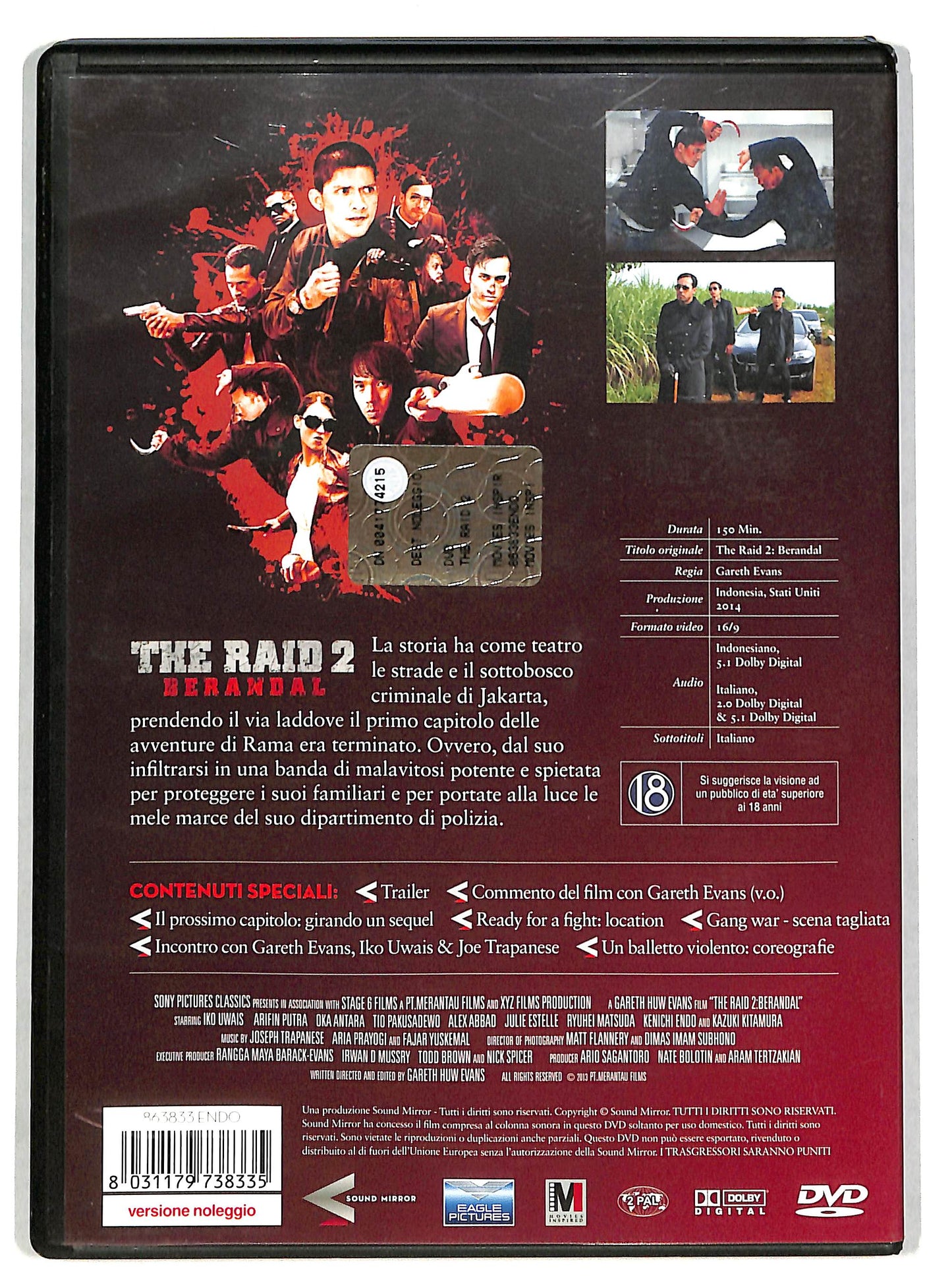 EBOND The Raid 2- Director’s cut  Ex Noleggio DVD D607428