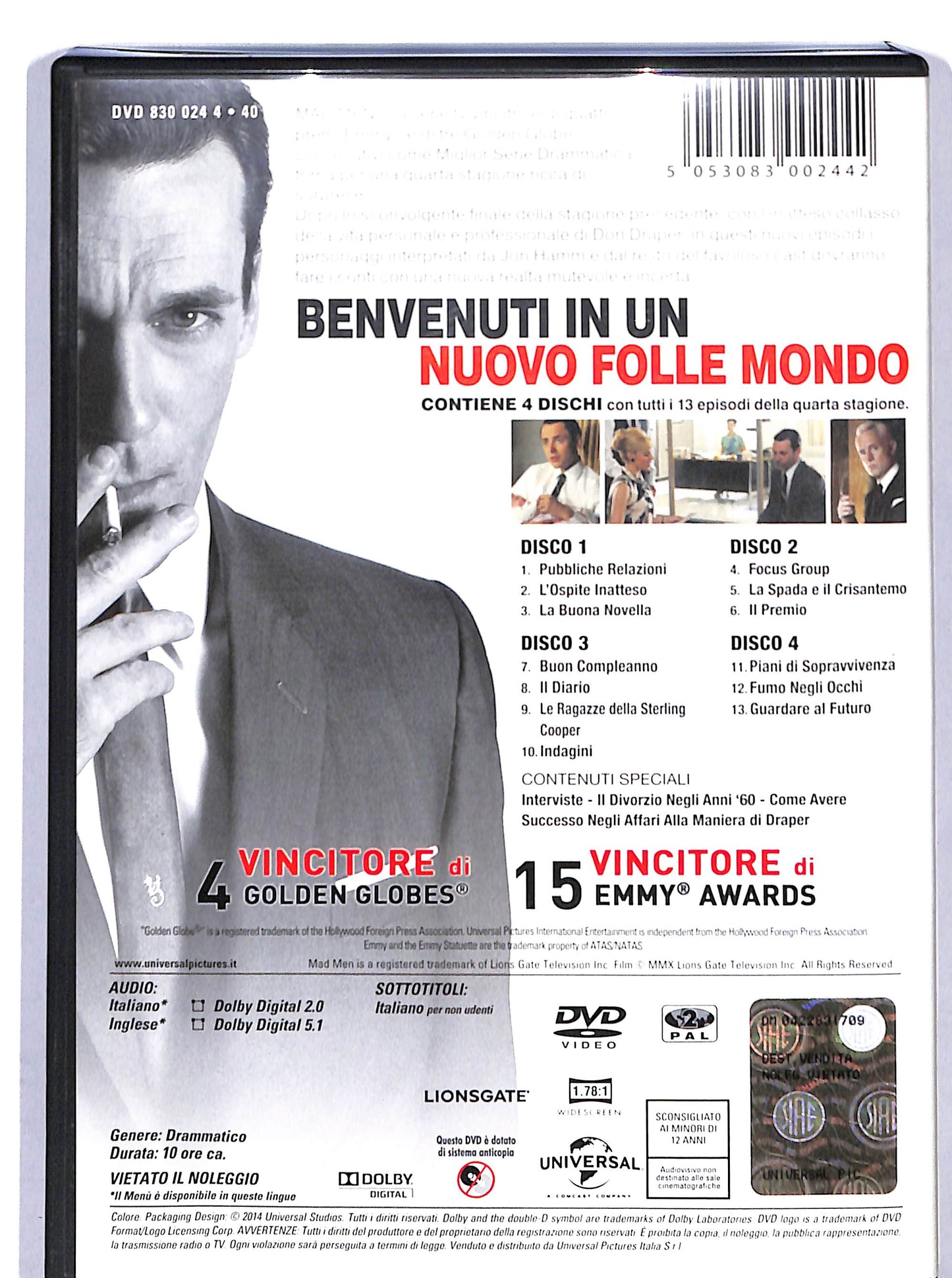 EBOND Mad Men , Stagione 4 DVD D607519