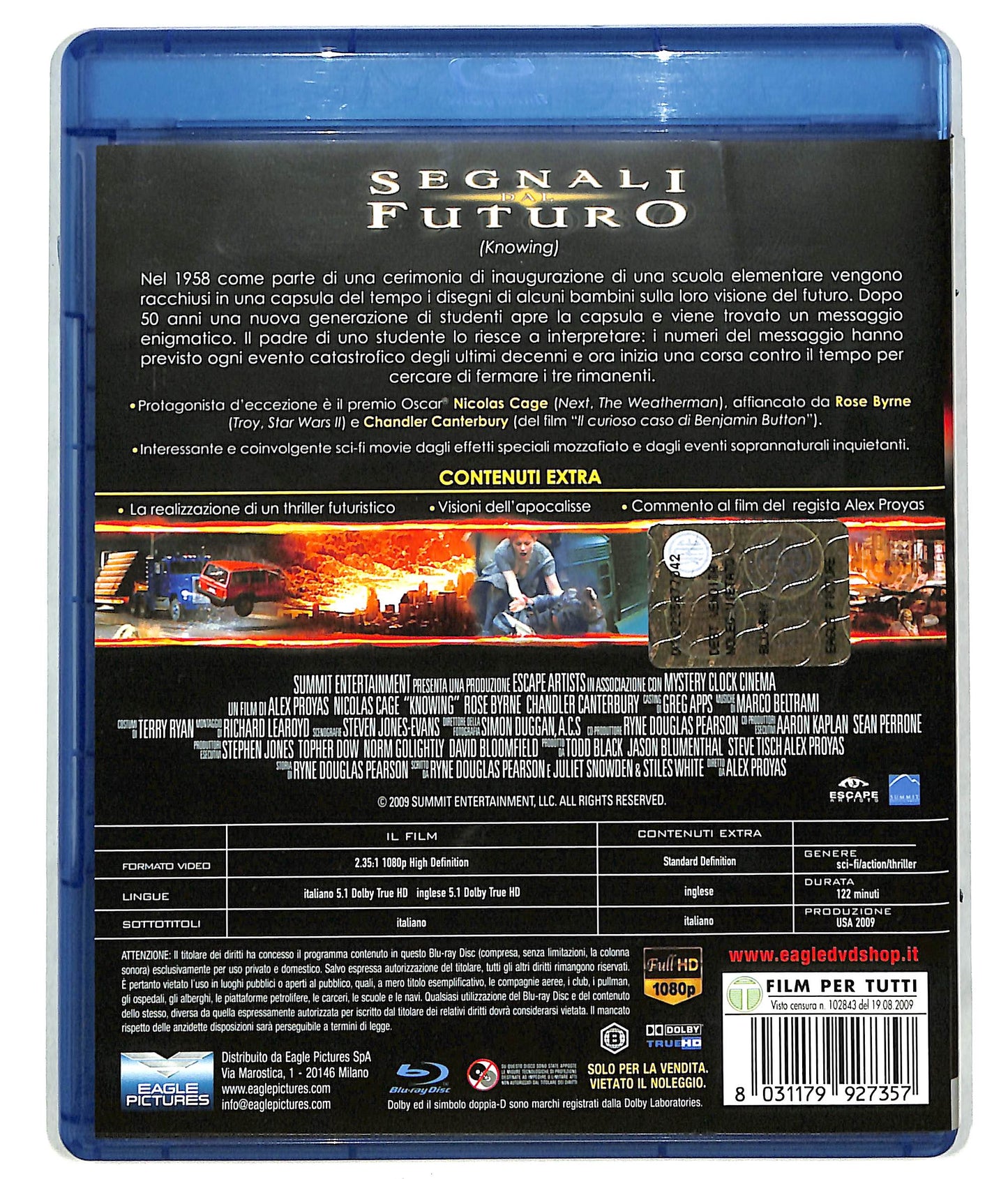 EBOND Segnali dal Futuro BLURAY D607956