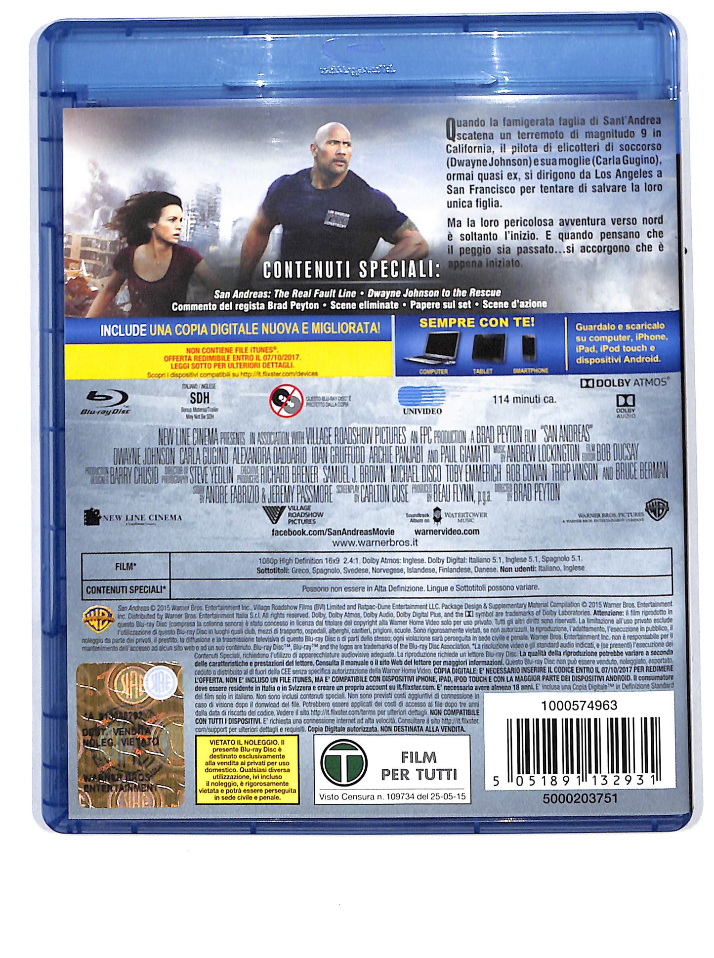 EBOND San Andreas BLURAY D608026