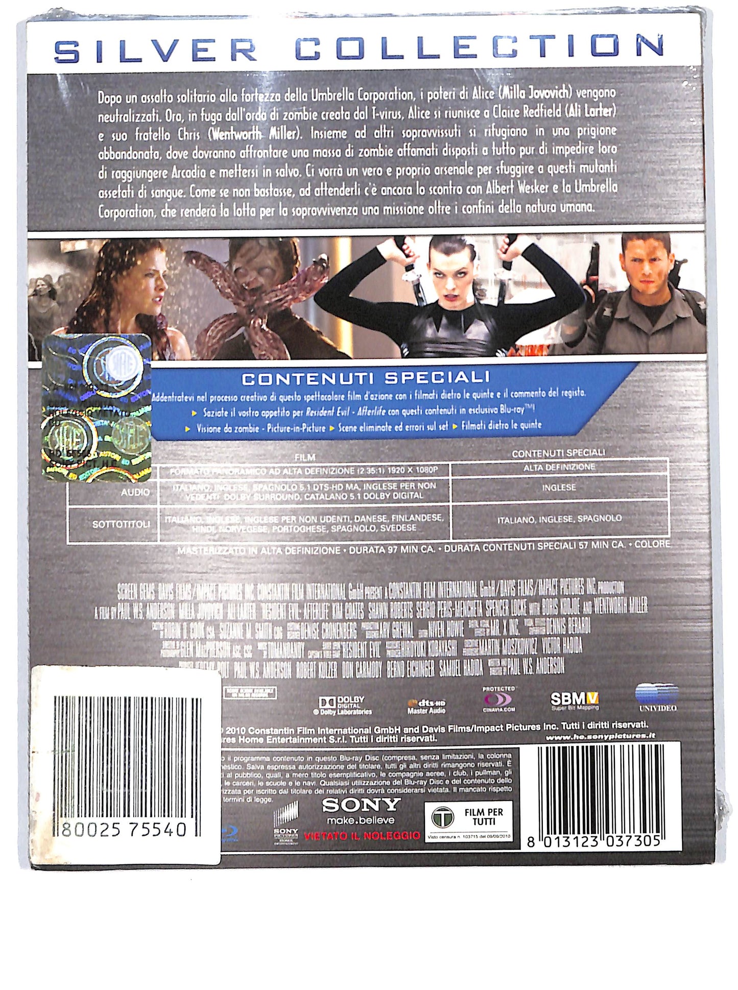 EBOND Resident Evil , After Life – Silver Collection BLURAY D608041