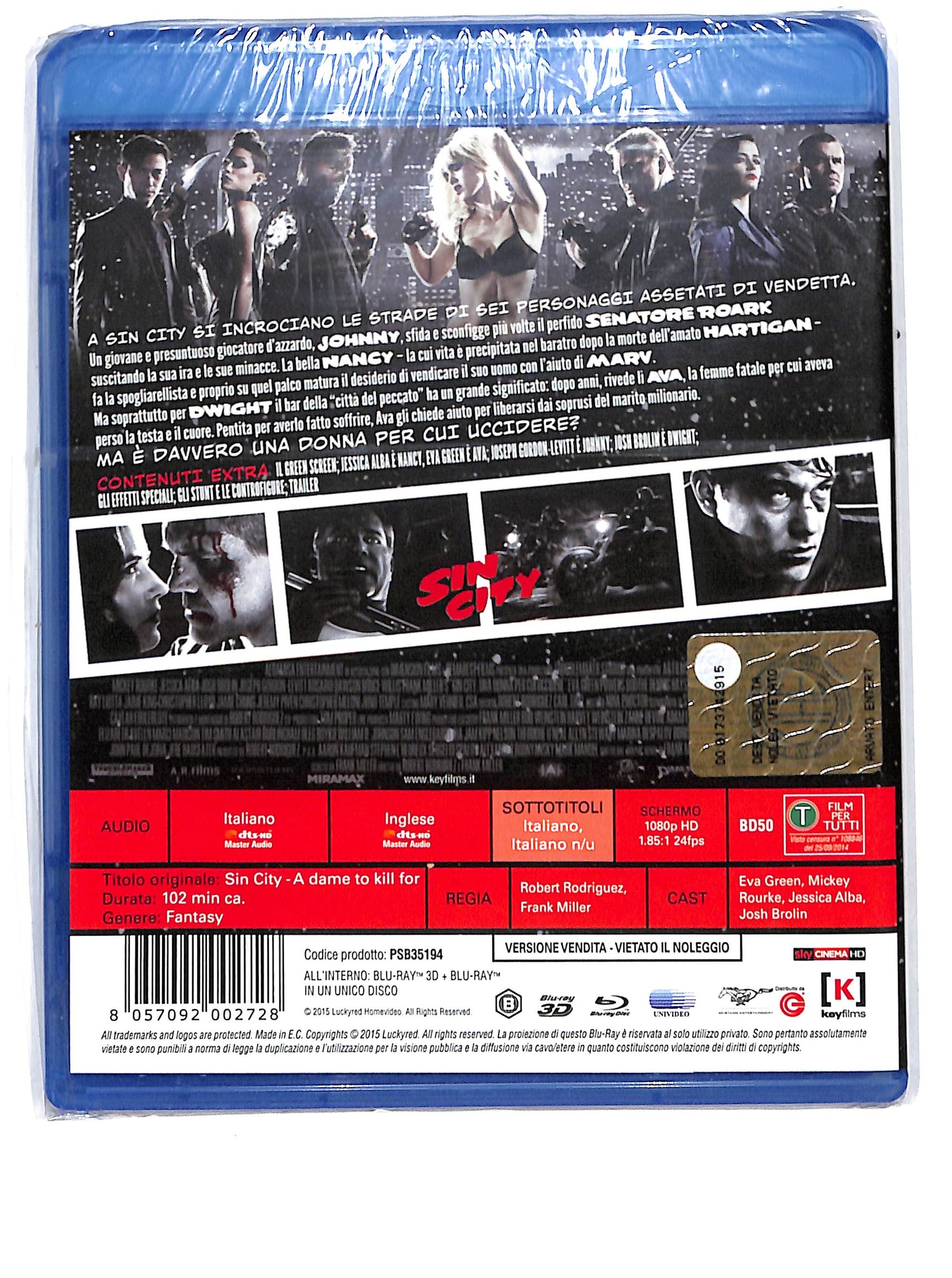 EBOND Sin City , Una Donna Per Cui Uccidere BLURAY D608061