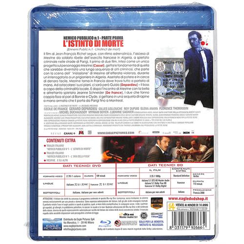 EBOND Nemico Pubblico N.1 Parte1 L'istinto di Morte (BLURAY+dvd) BLURAY BLURAY D608225