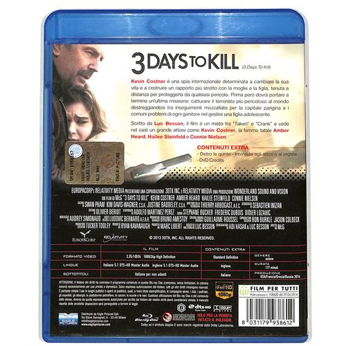 EBOND 3 Days To Kill  BLURAY D609012