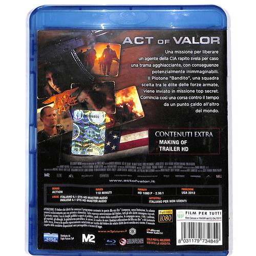 EBOND act of valor - noleggio BLURAY D609215