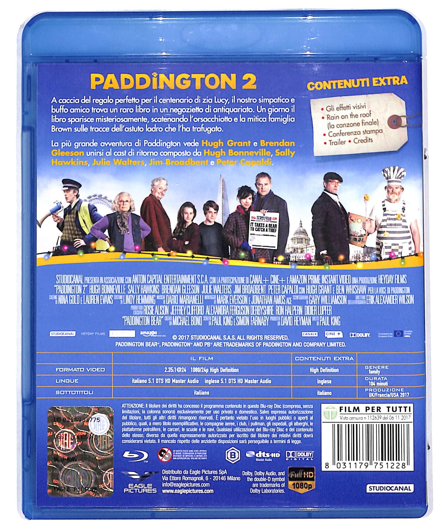 EBOND paddington 2 - noleggio BLURAY D609784