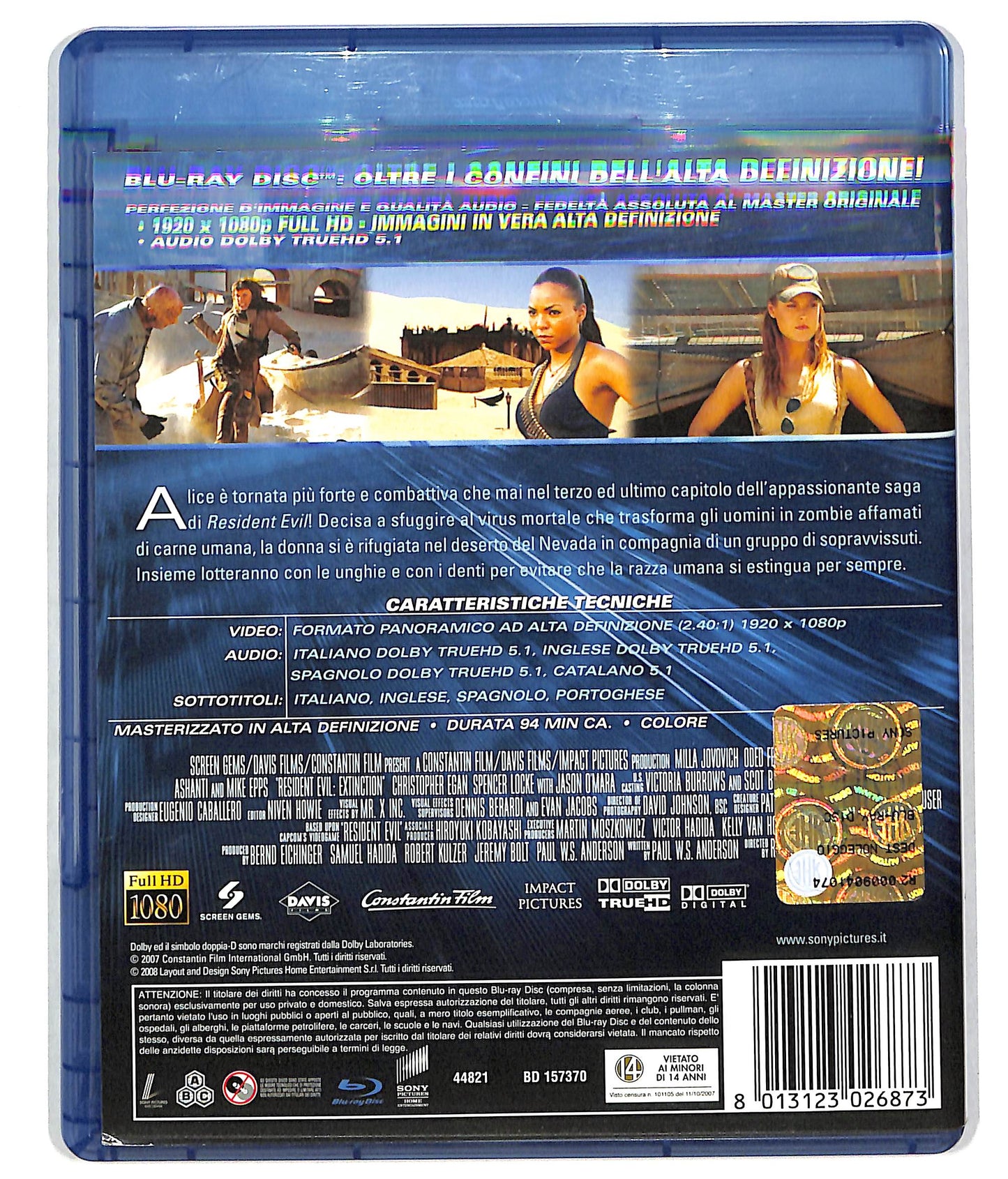 EBOND Resident Evil: Extinction Noleggio BLURAY D609868