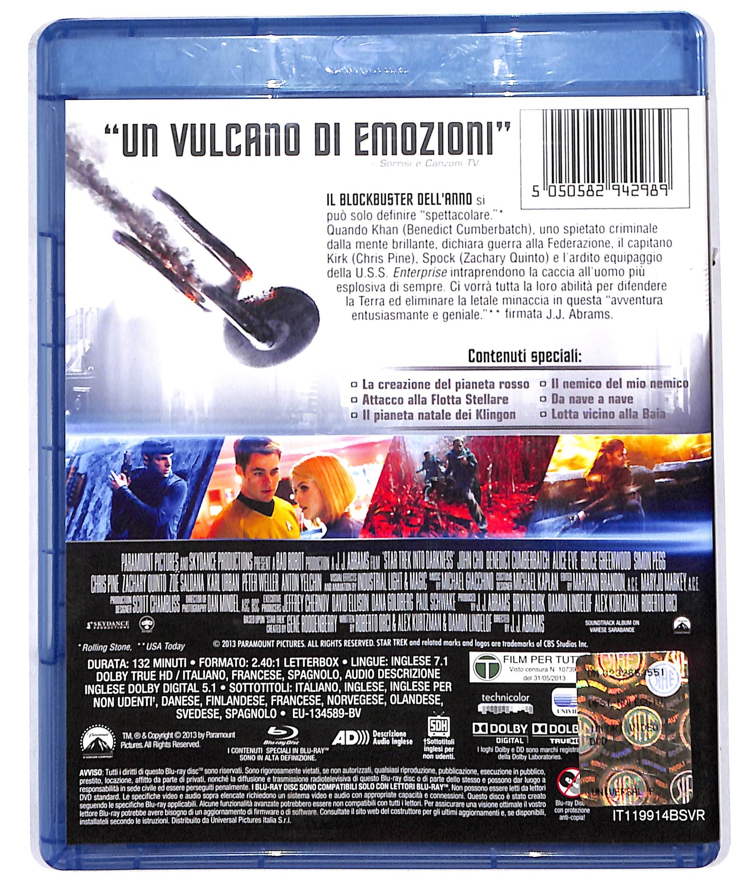 EBOND into darkness - star trek - noleggio BLURAY D609930