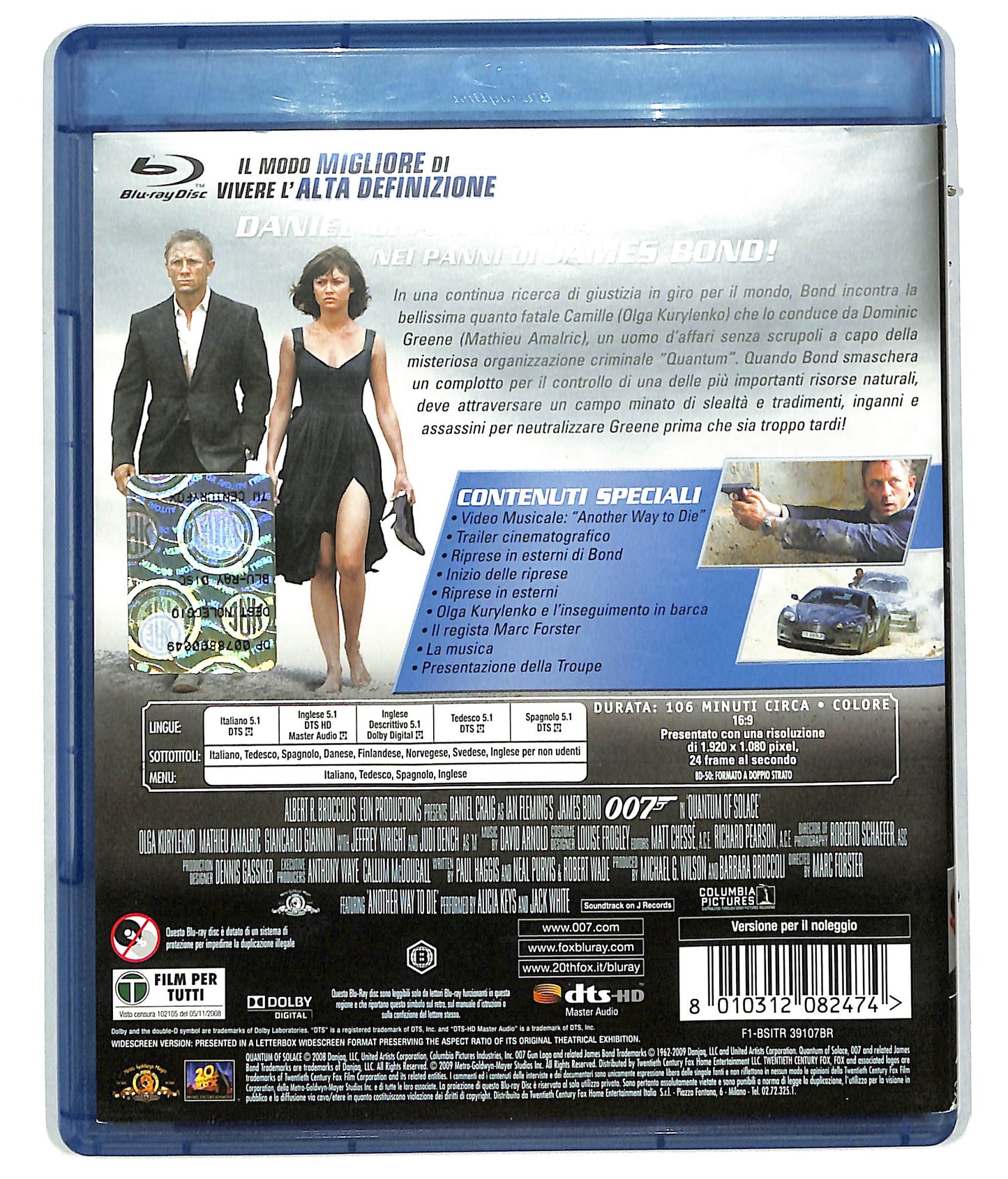 EBOND Quantum of Solace Noleggio BLURAY D610047