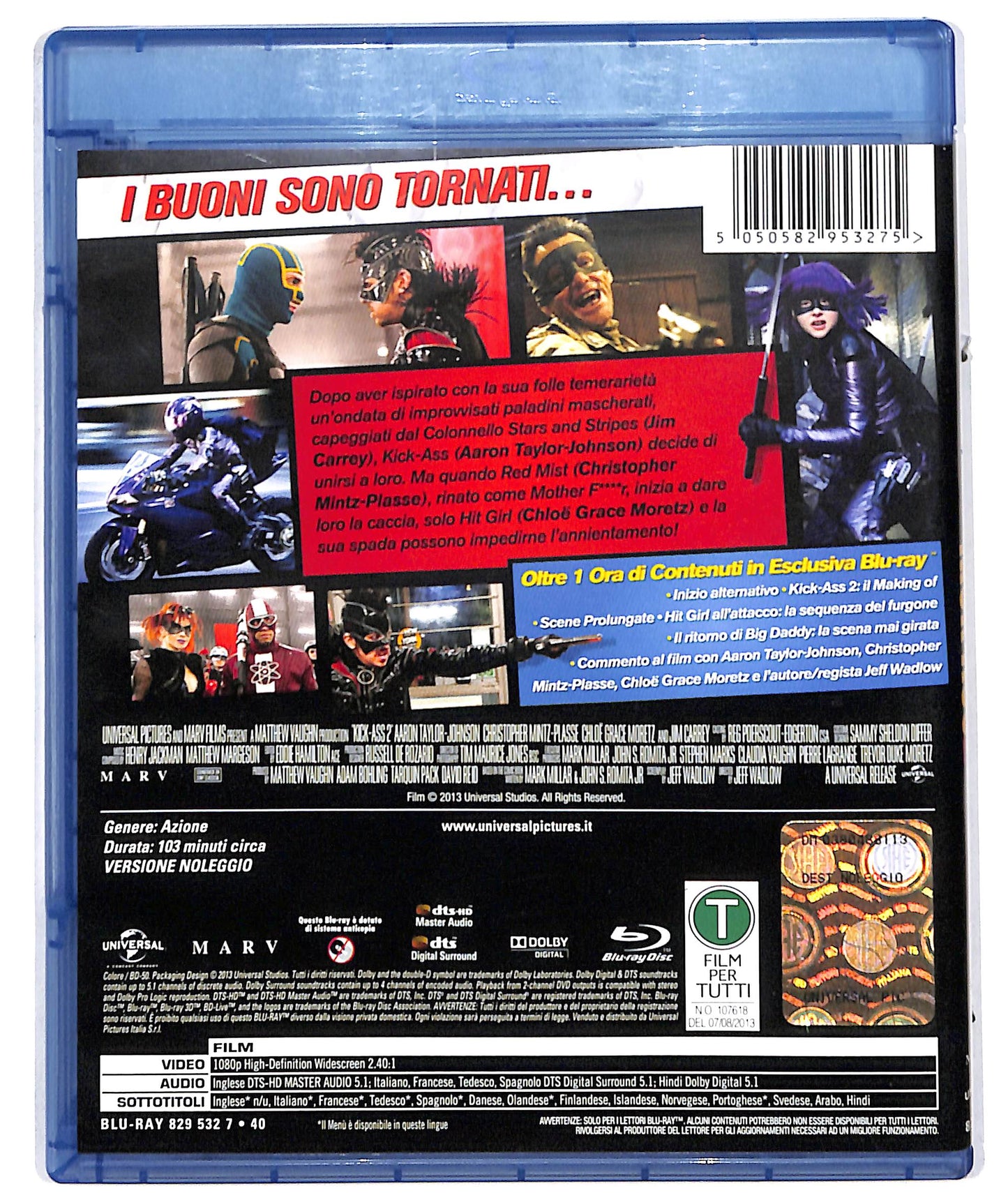 EBOND kick-ass 2 - noleggio BLURAY D610268