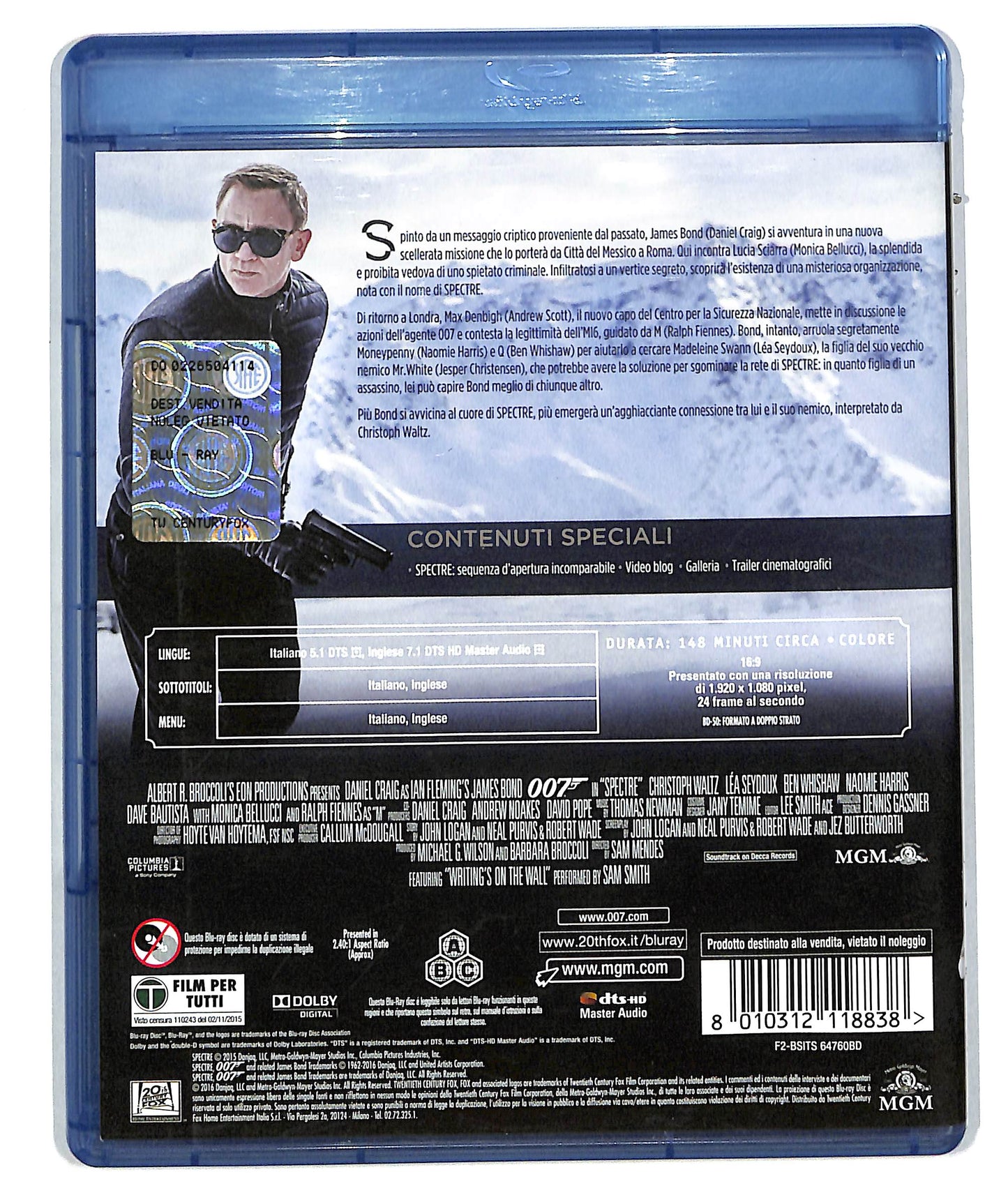 EBOND Spectre (film) BLURAY D610431