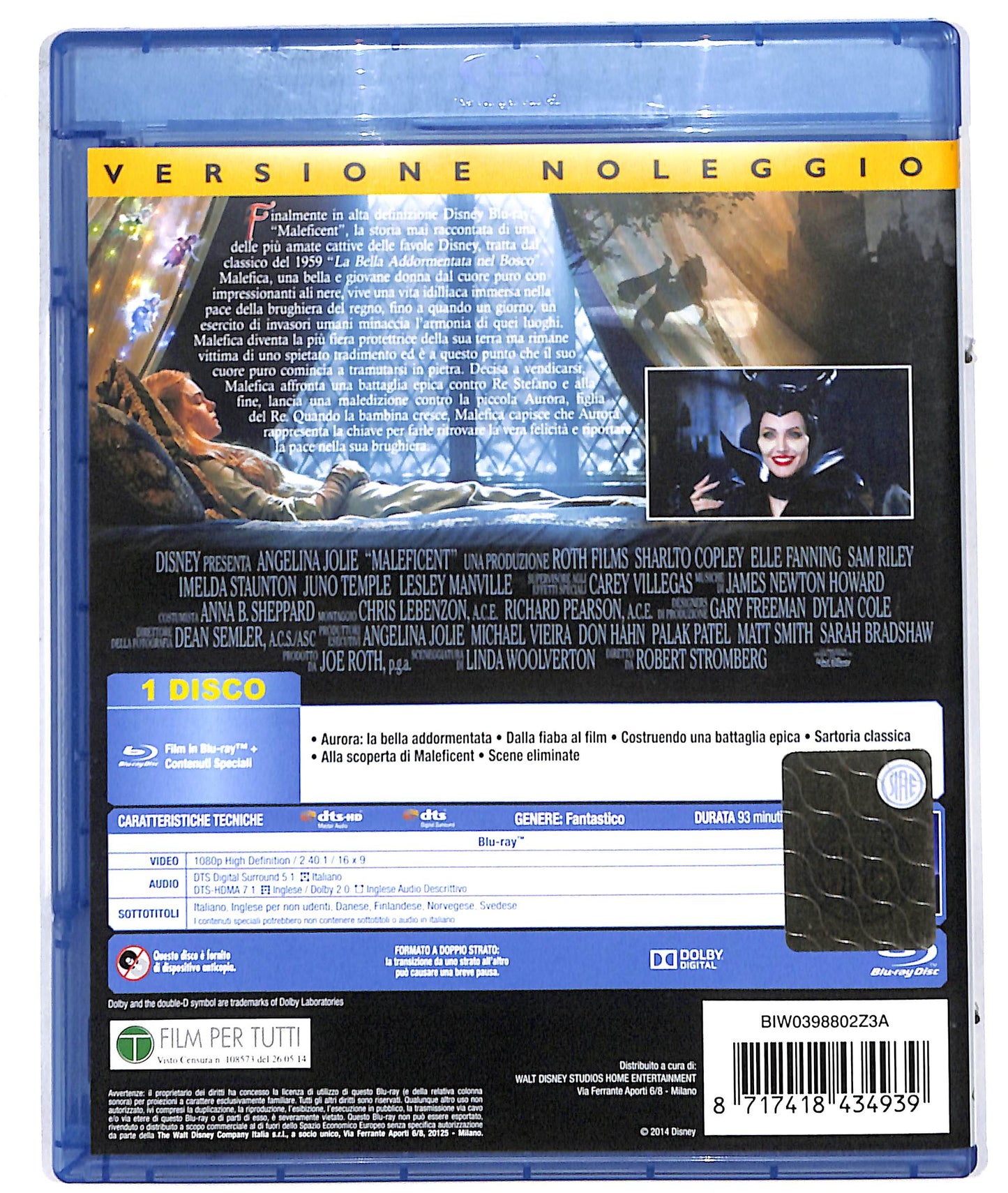 EBOND maleficent - noleggio BLURAY D610557