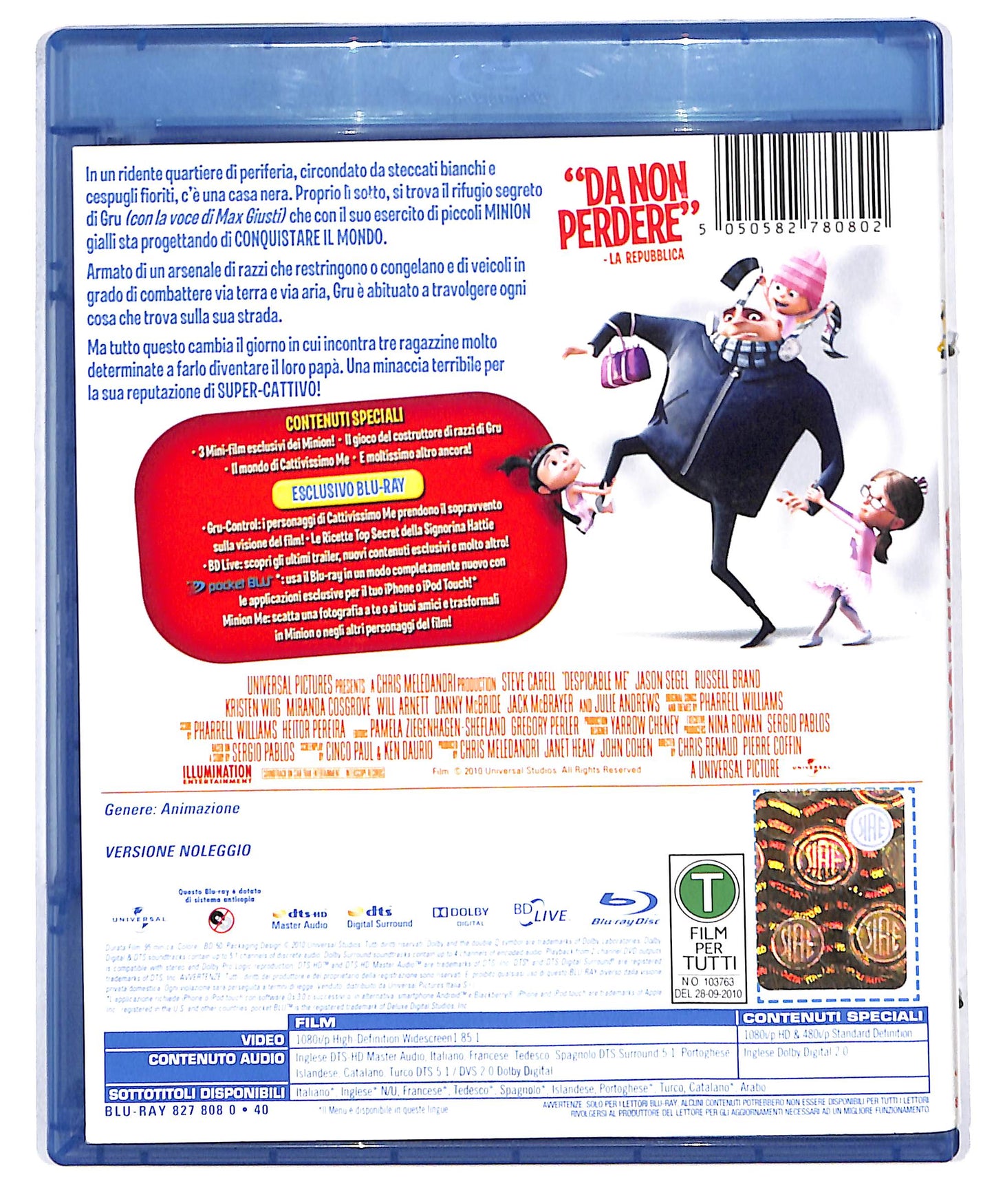 EBOND cattivissimo me - noleggio BLURAY D610848