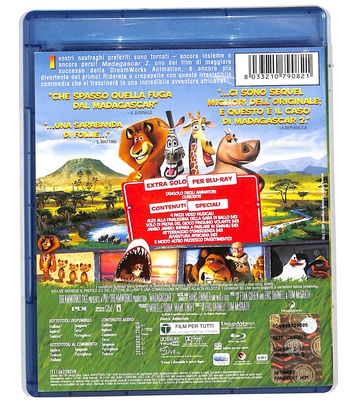 EBOND Madagascar 2 Noleggio BLURAY D610926