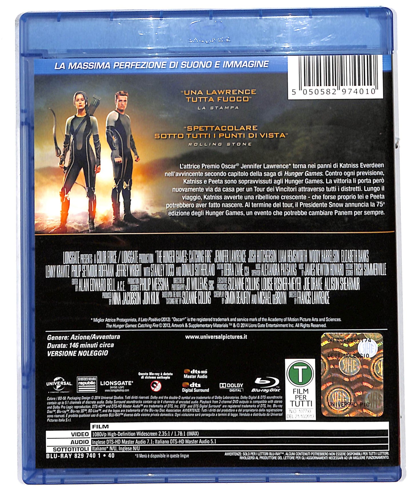 EBOND hunger games: la ragazza di fuoco - Noleggio BLURAY D611145