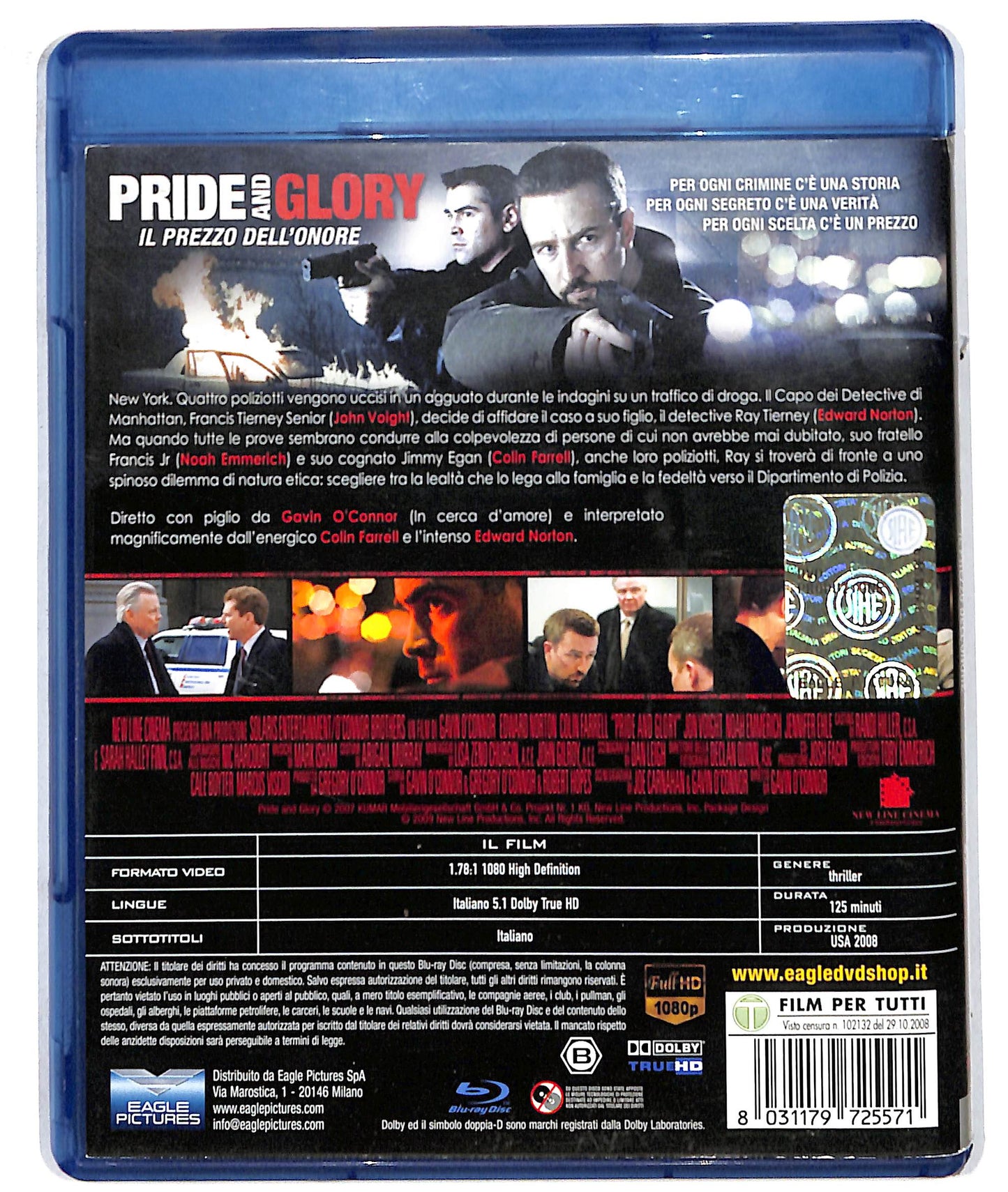 EBOND pride and glory - il prezzo dell'onore - Noleggio BLURAY D611162