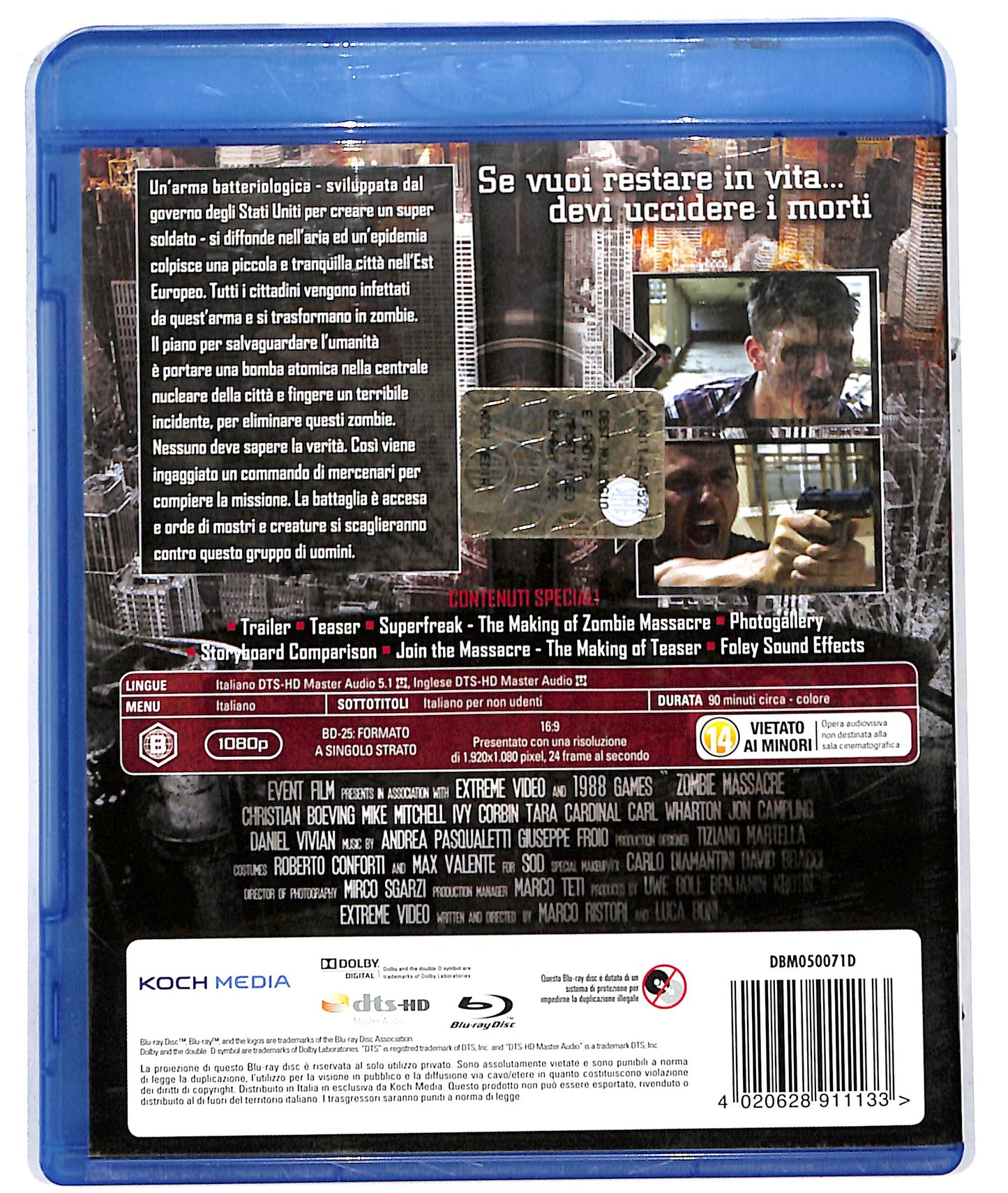 EBOND zombie massacre NOLEGGIO BLURAY BLURAY D611174