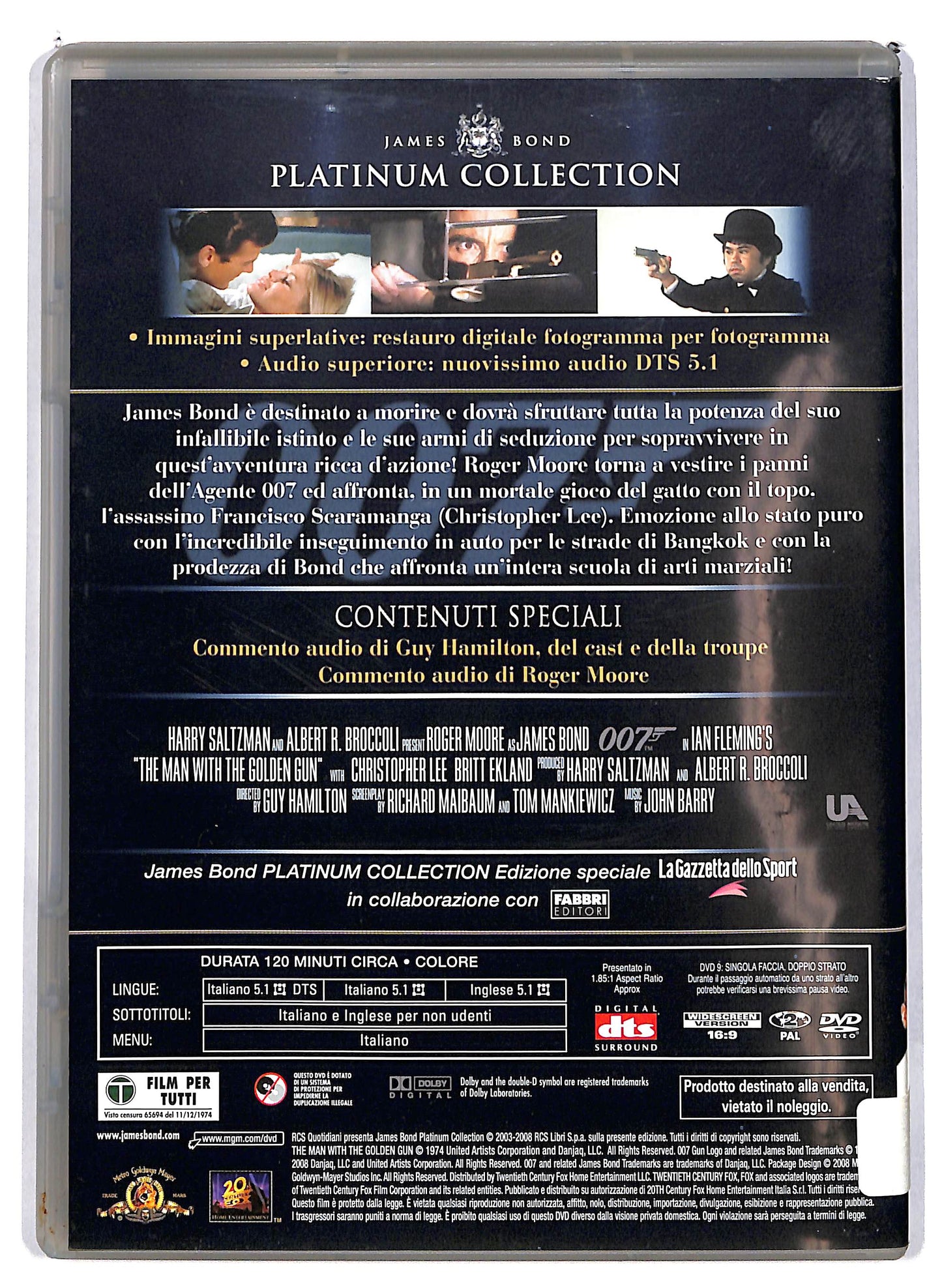 EBOND Agente 007 - L'uomo dalla pistola d'oro  EDITORIALE  DVD D613108