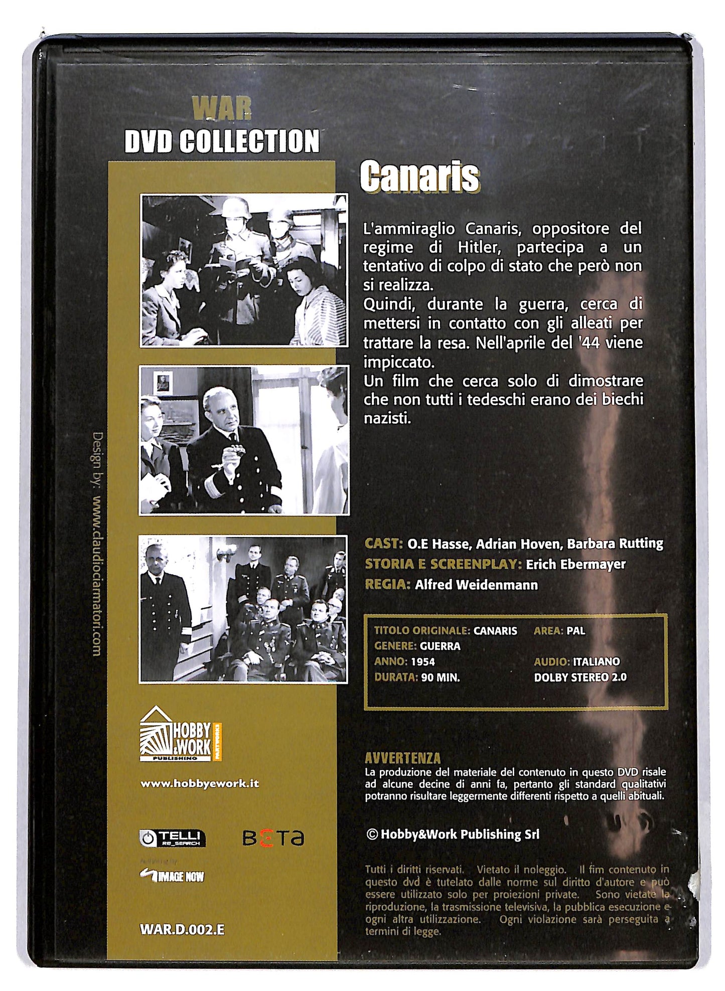 EBOND Canaris  EDITORIALE  DVD D613133