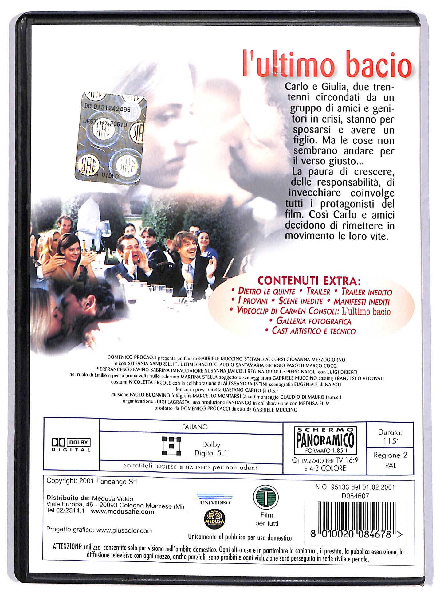 EBOND L'Ultimo Bacio Noleggio DVD D613312