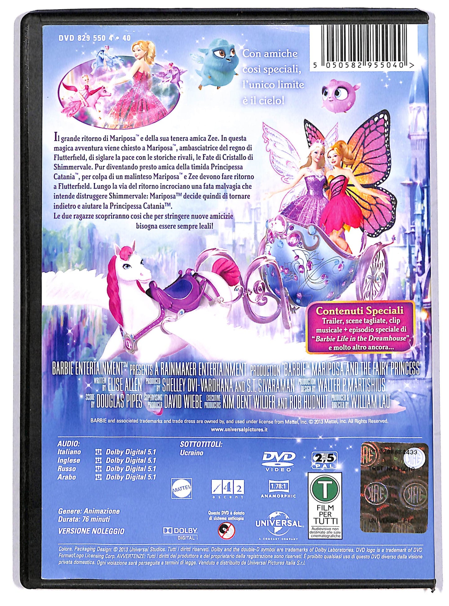 EBOND Barbie Mariposa e la Principessa delle Fate Noleggio DVD D613330