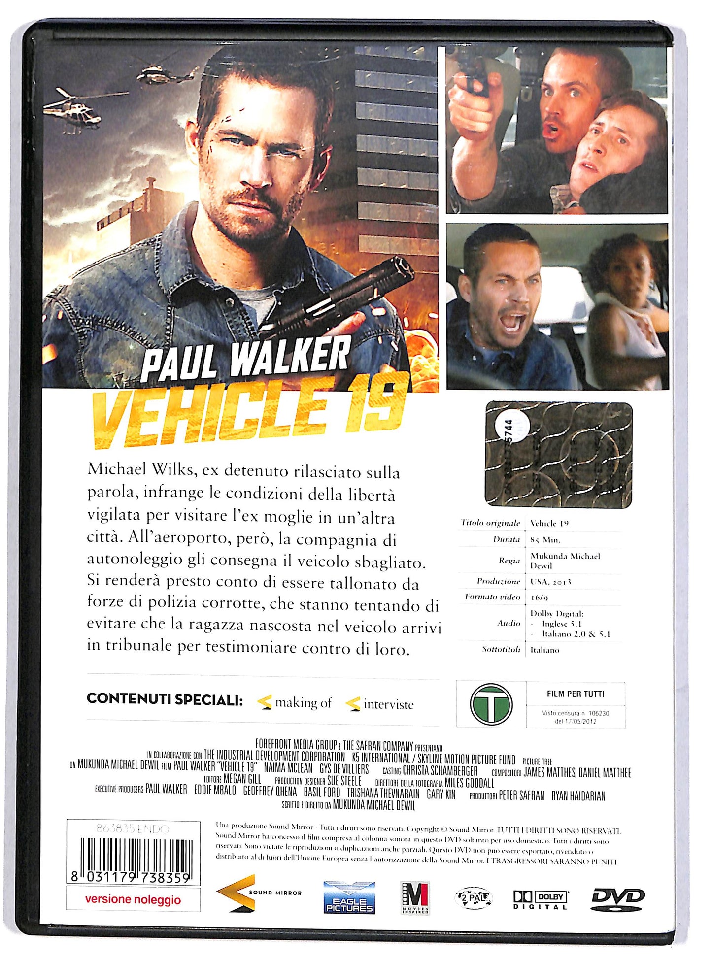 EBOND Vehicle 19 Noleggio DVD D613705