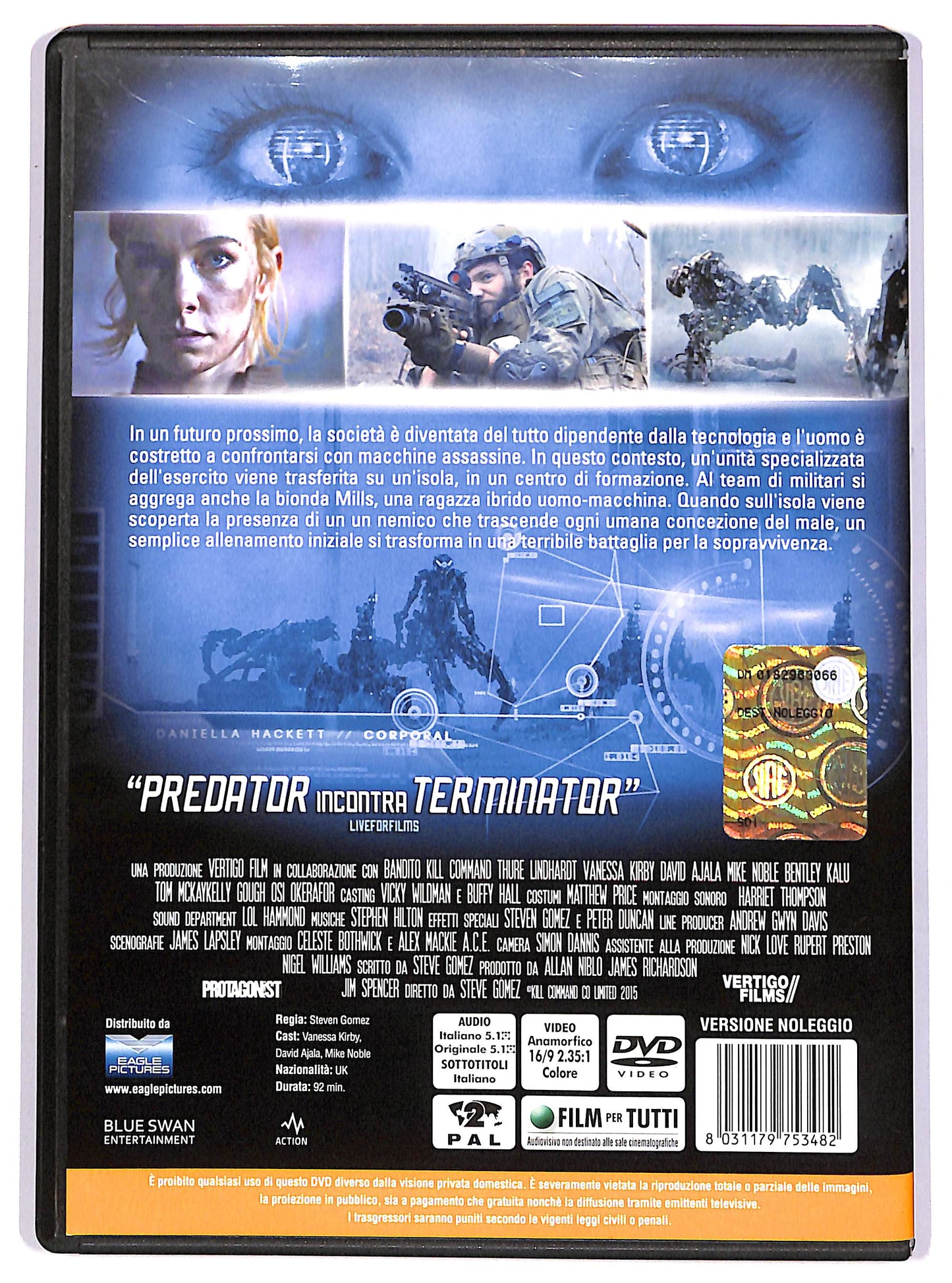 EBOND Kill Command Noleggio DVD D613962