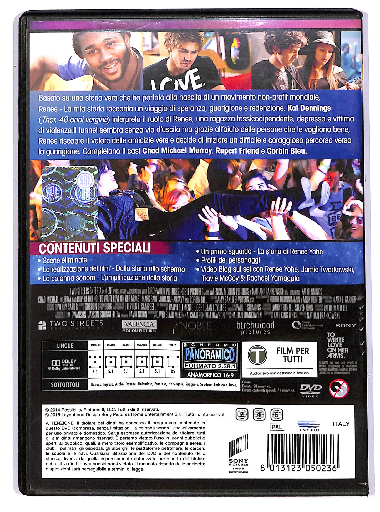 EBOND To write Love on Her Arms. Renee - La mia storia Noleggio DVD D614255